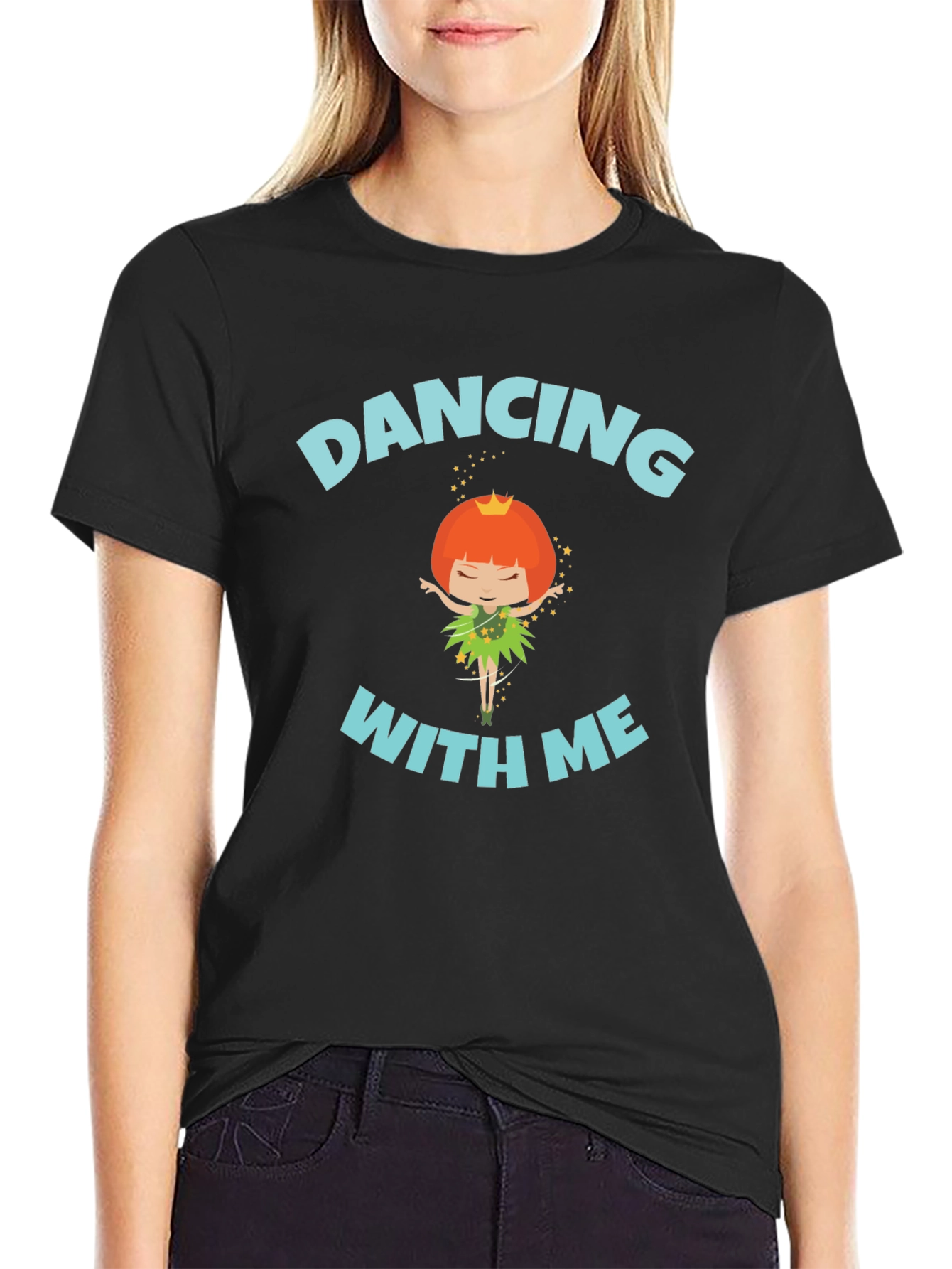 Dancing With Me Graphic Black T-Shirt