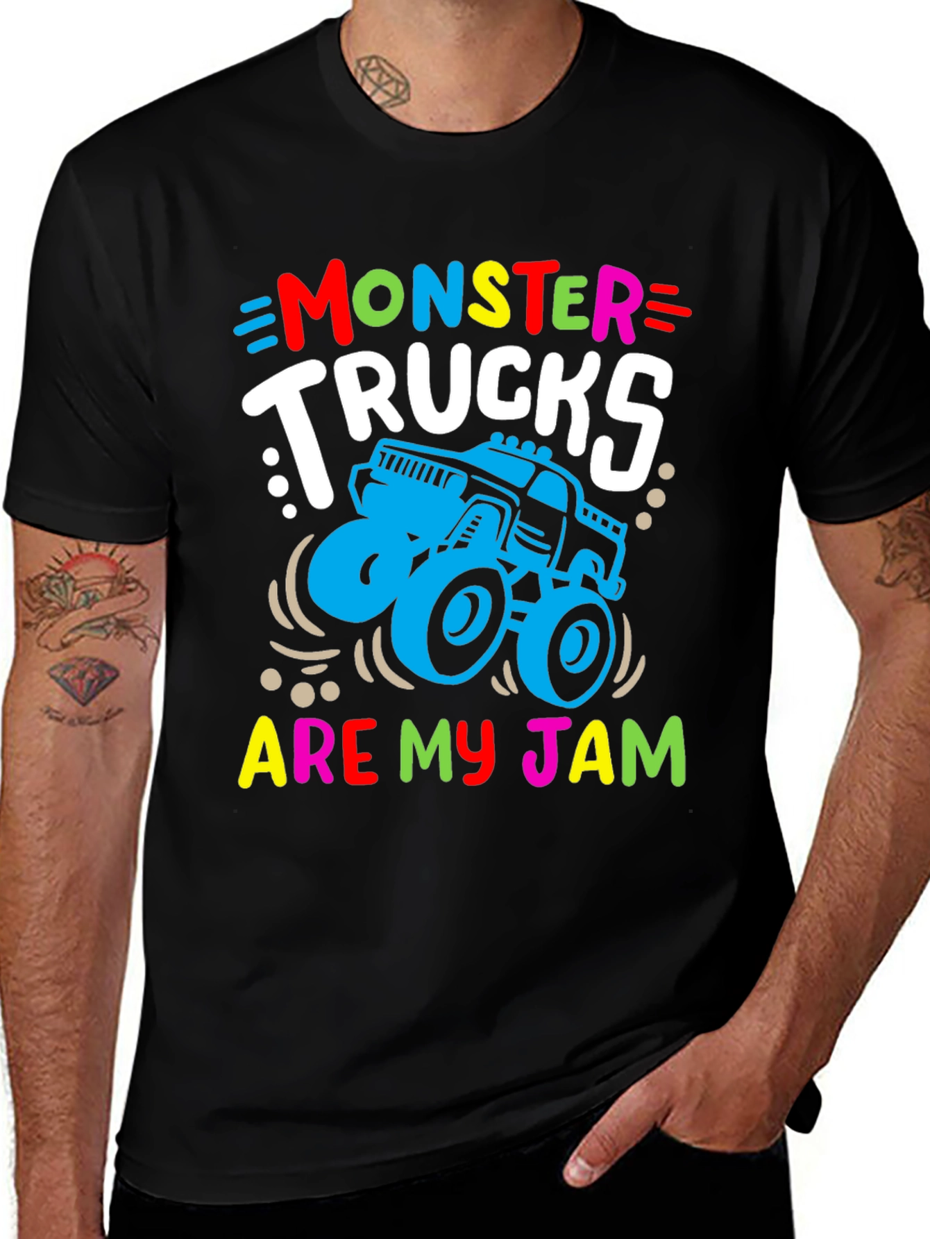 Monster Trucks Are My Jam Graphic Tee