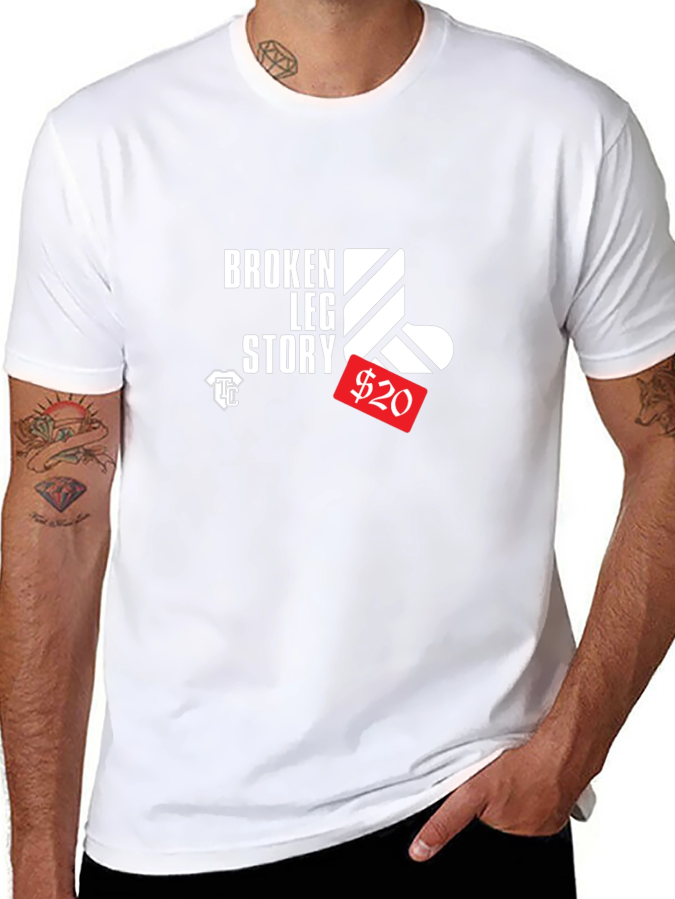 Broken Leg Story T-Shirt - Get Well Gift