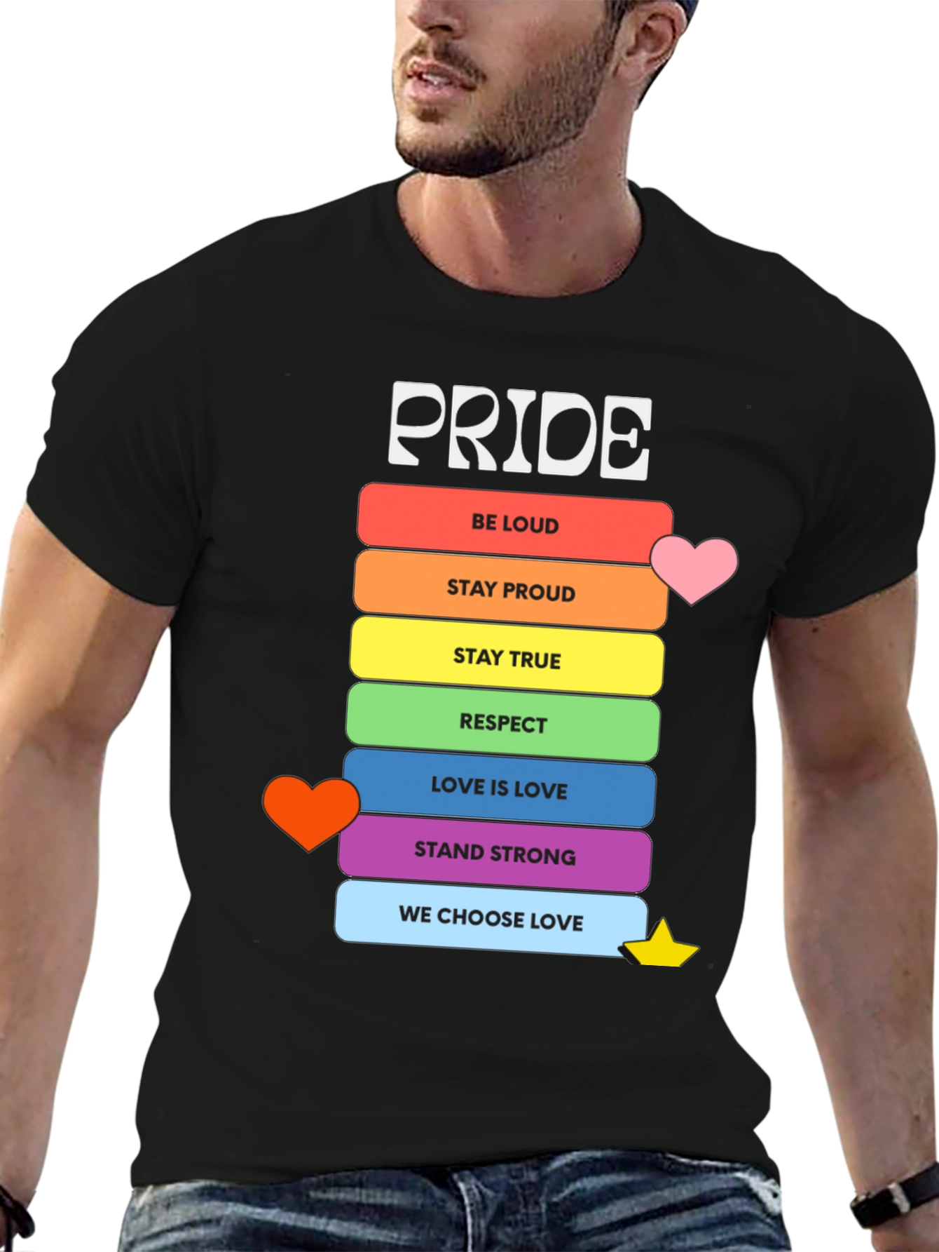 Pride Rainbow T-Shirt - Love & Respect
