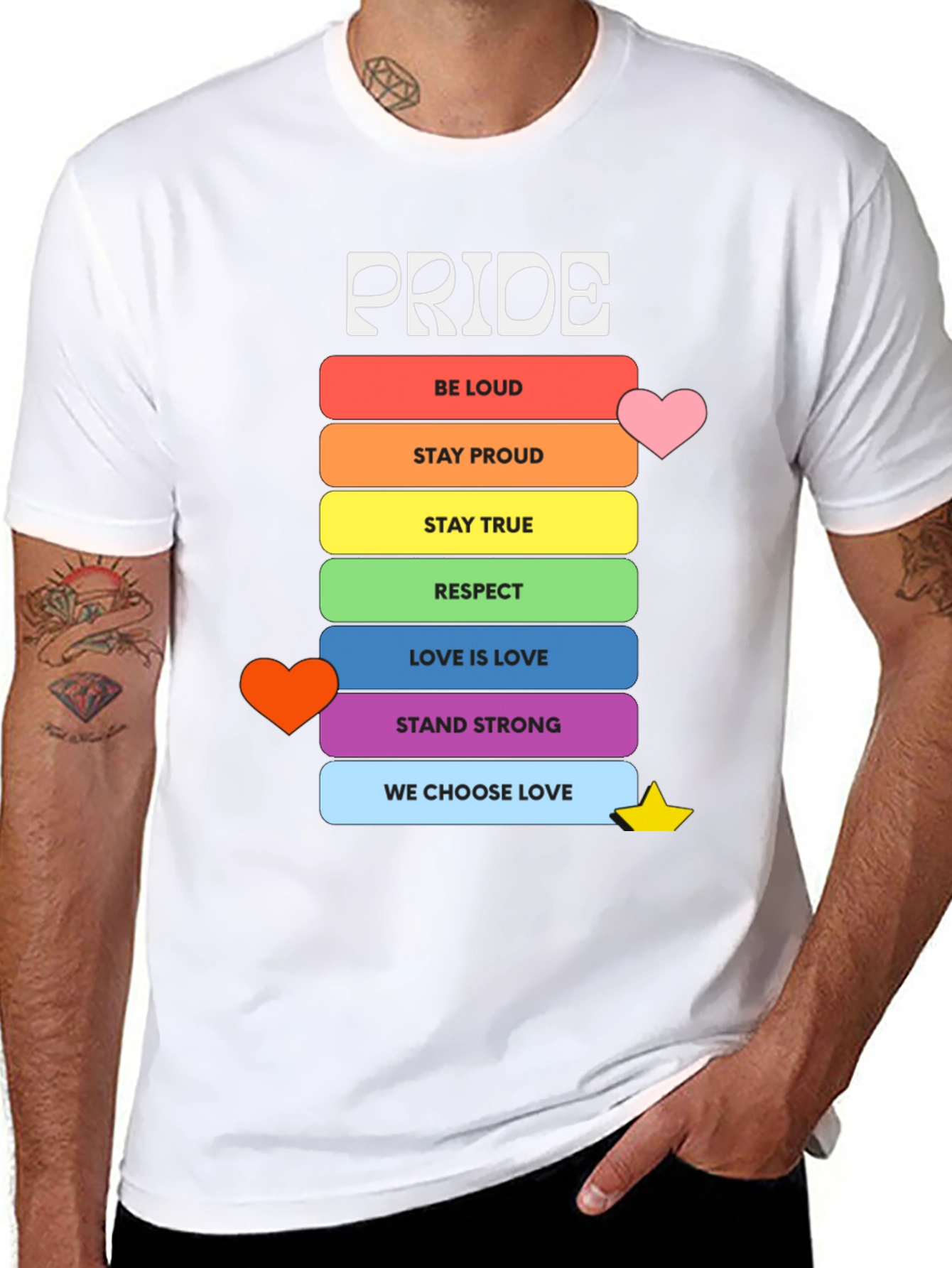 Pride Rainbow T-Shirt - Love & Respect
