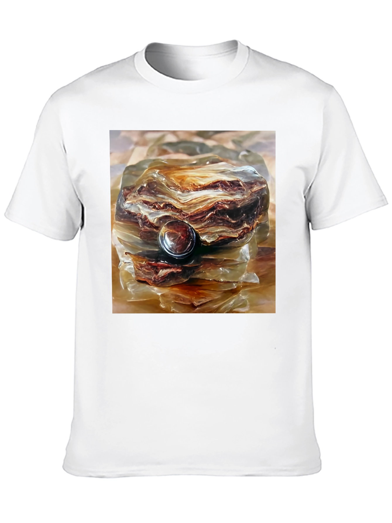 Abstract Rock Formation Graphic Tee - Unique Design