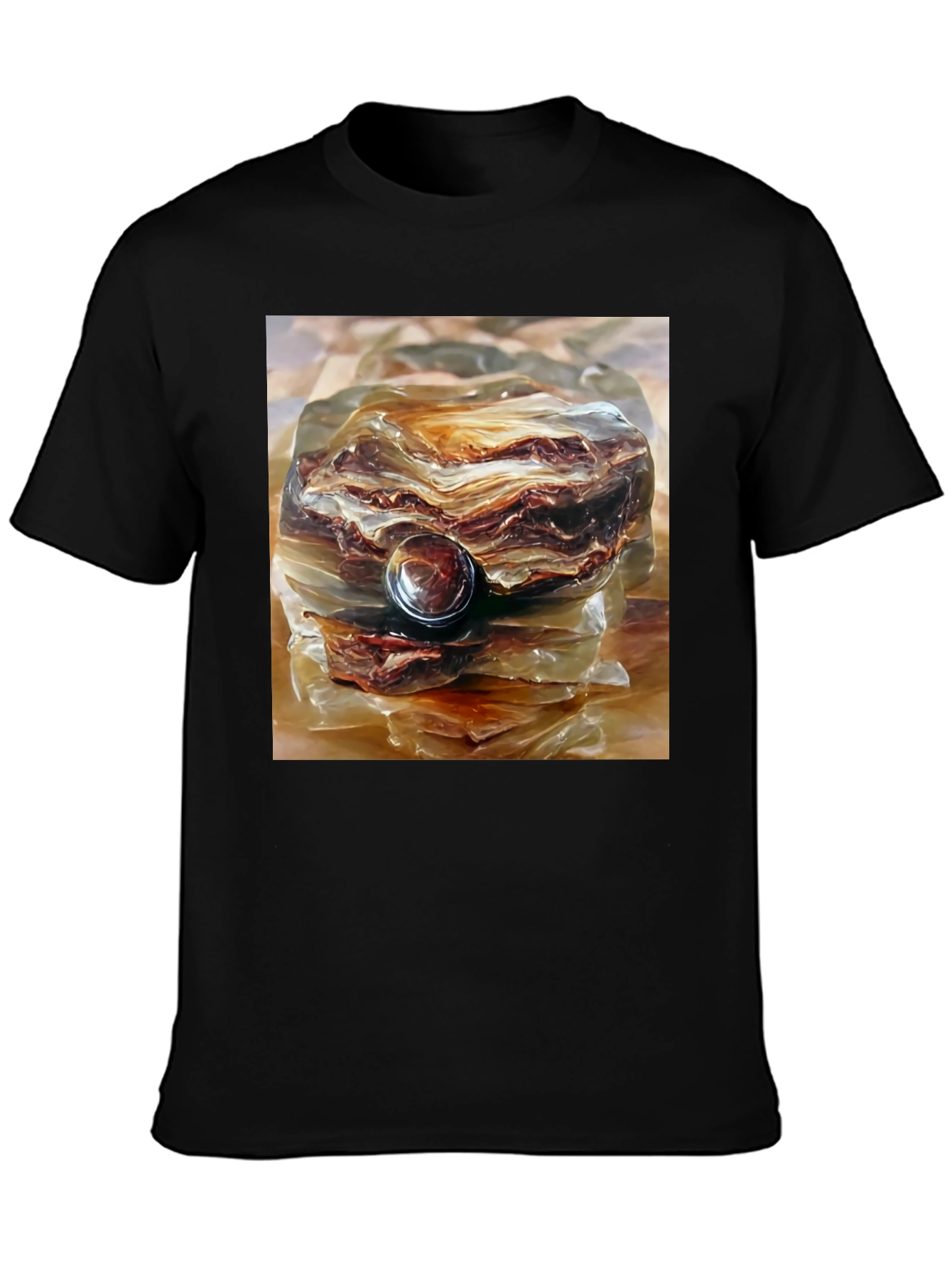 Abstract Rock Formation Graphic Tee - Unique Design