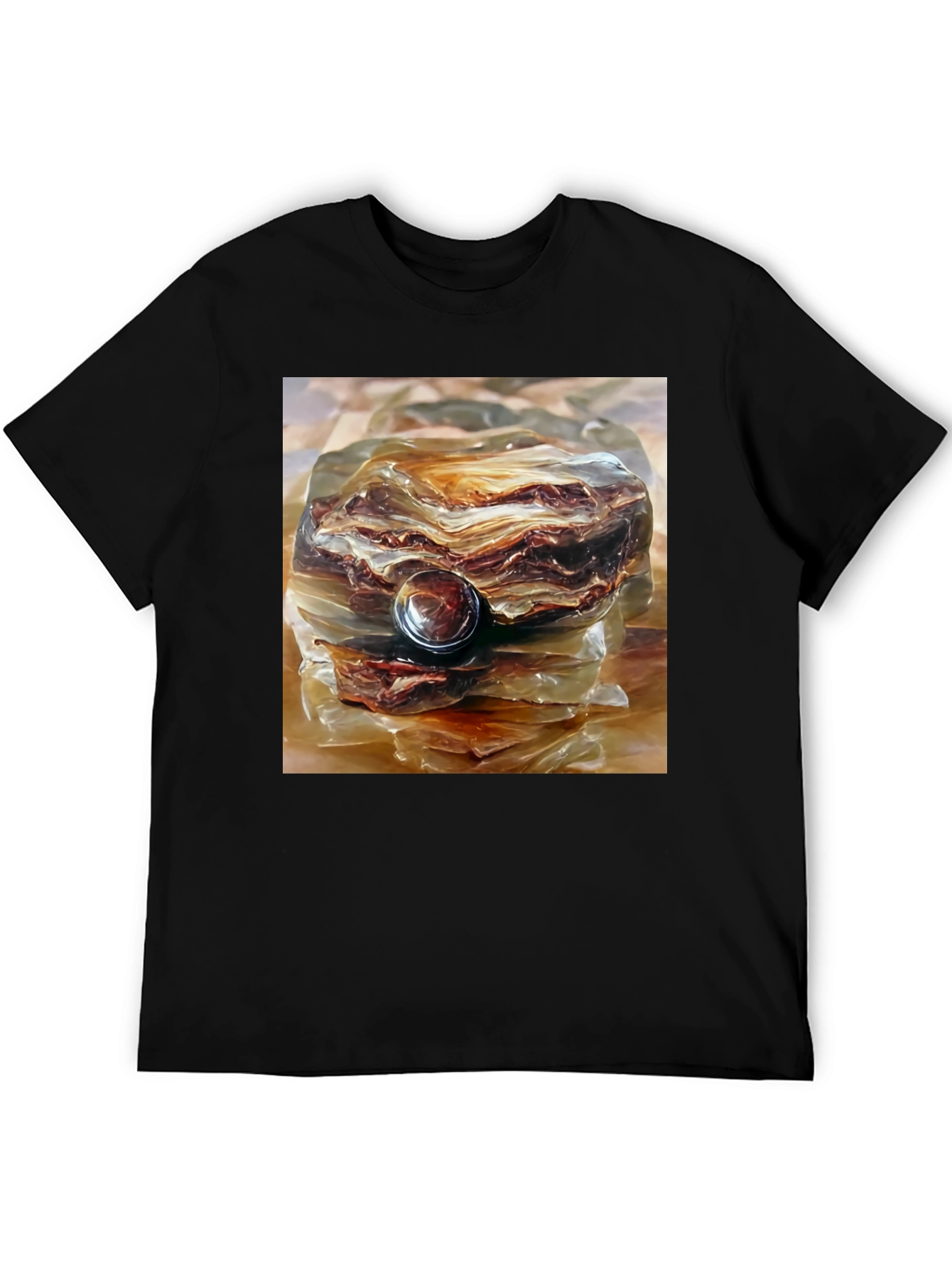 Abstract Rock Formation Graphic Tee - Unique Design