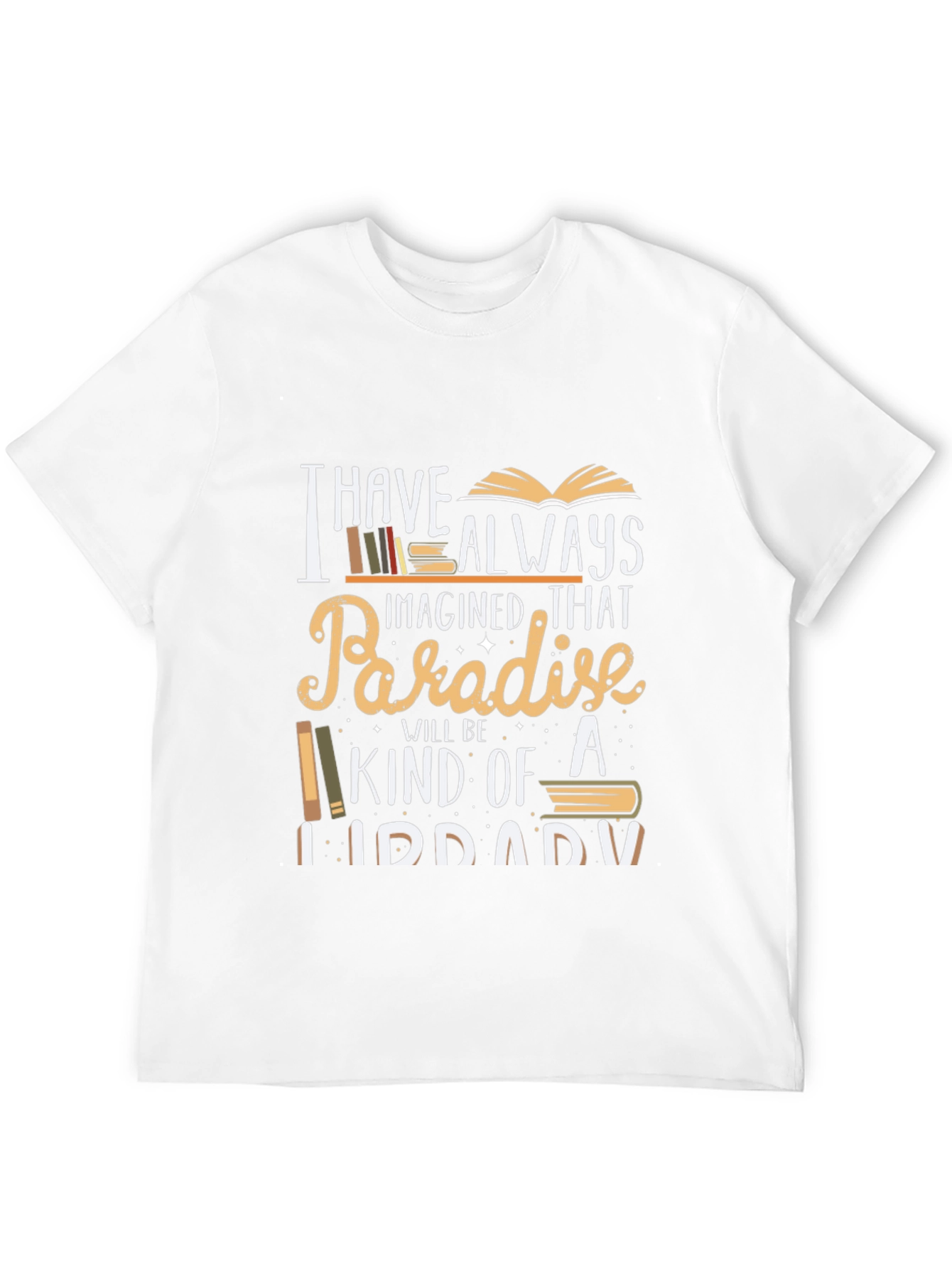 Paradise Library T-Shirt - Book Lover Tee
