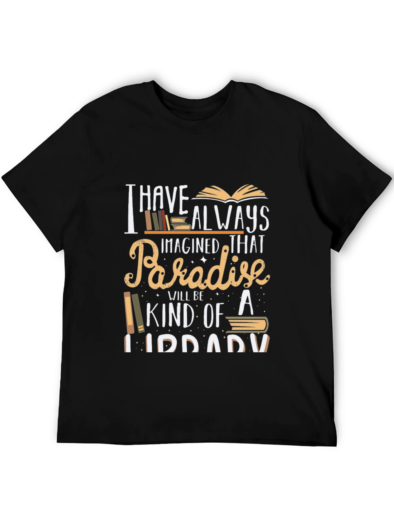 Paradise Library T-Shirt - Book Lover Tee