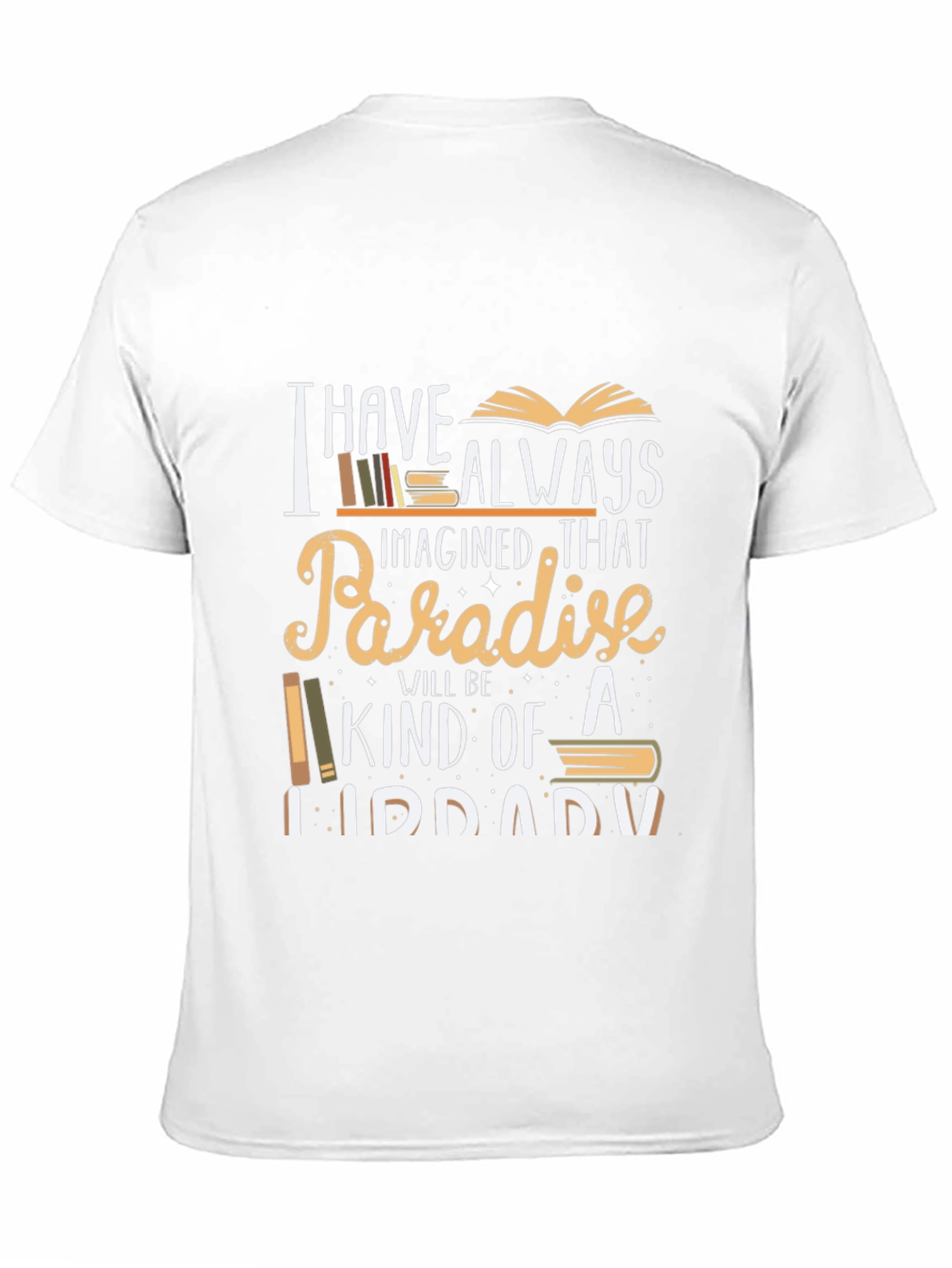Paradise Library T-Shirt - Book Lover Tee