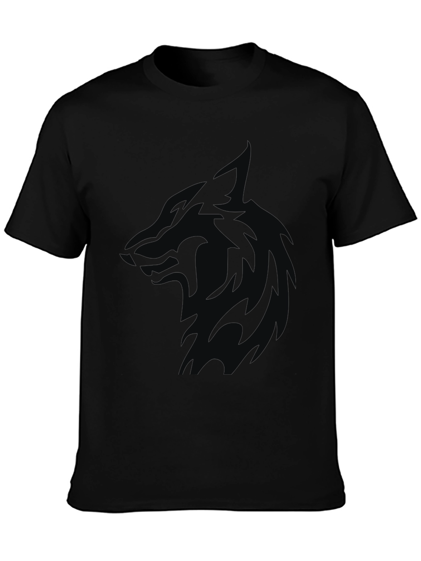 Stealth Wolf Graphic Tee - Mens Black T-Shirt