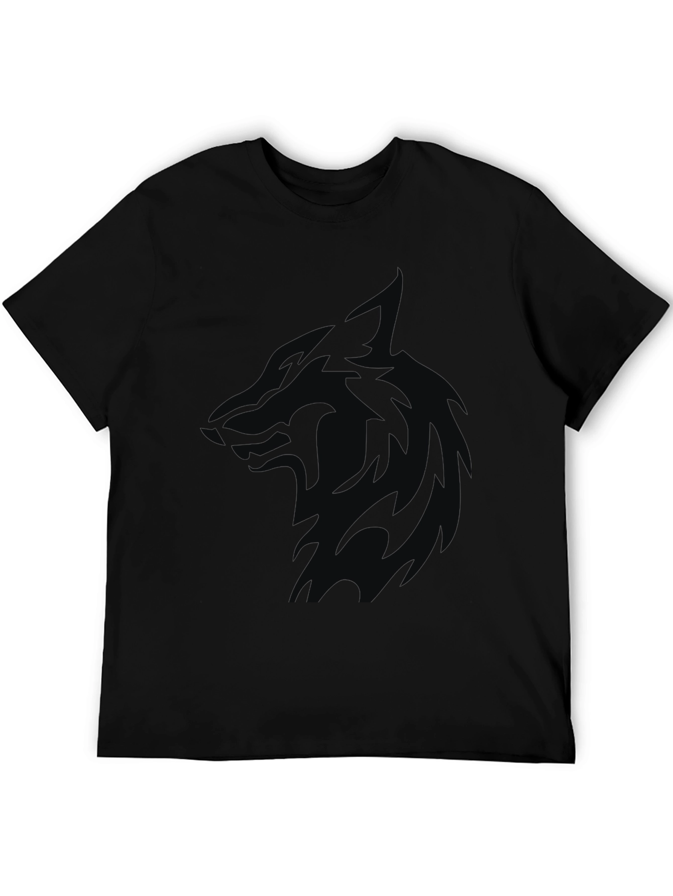 Stealth Wolf Graphic Tee - Mens Black T-Shirt