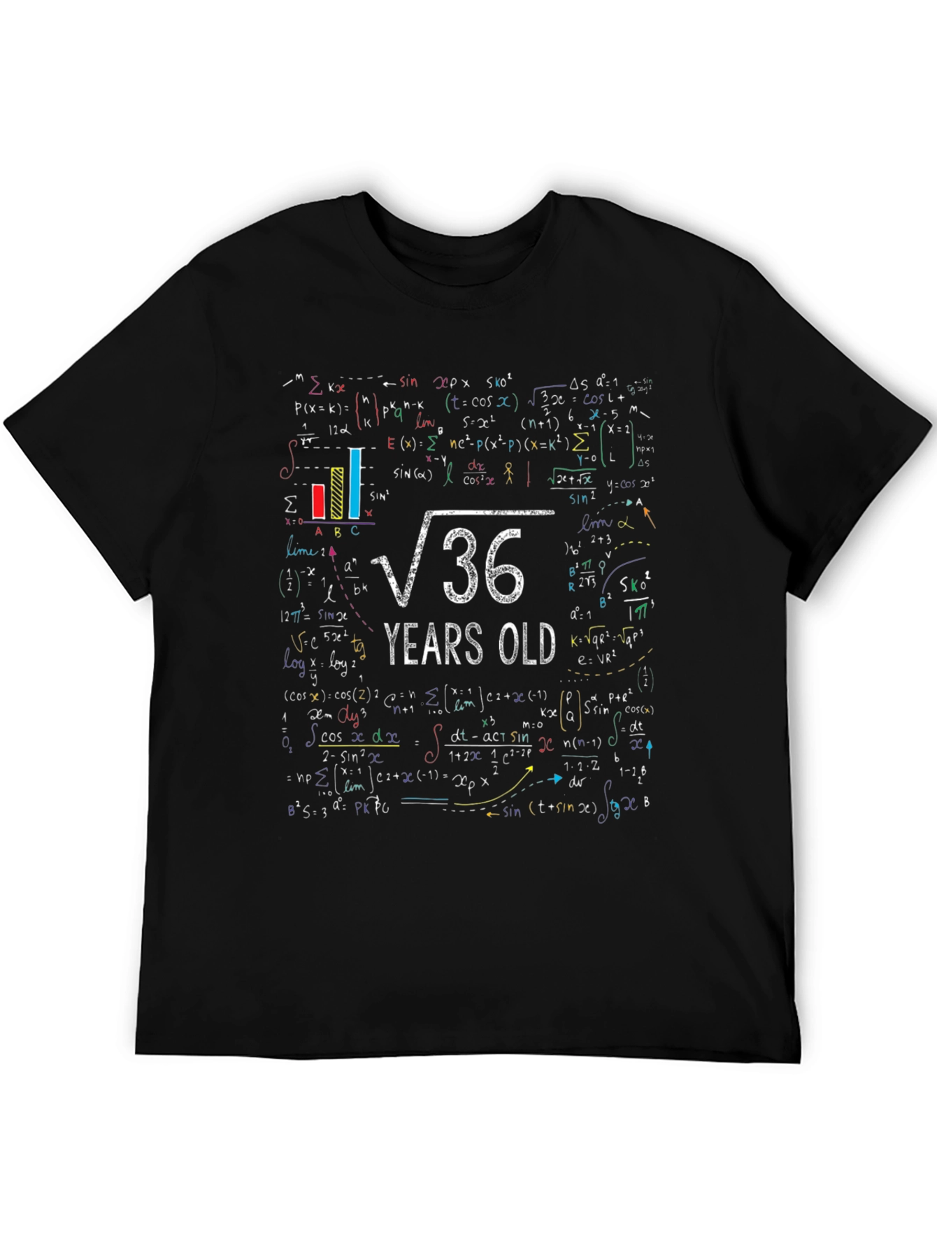 Math 36 Years Old Graphic Tee
