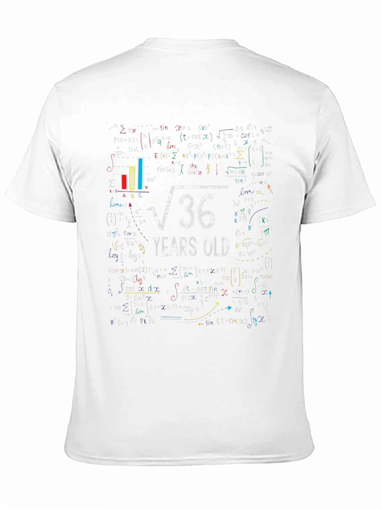 Math 36 Years Old Graphic Tee