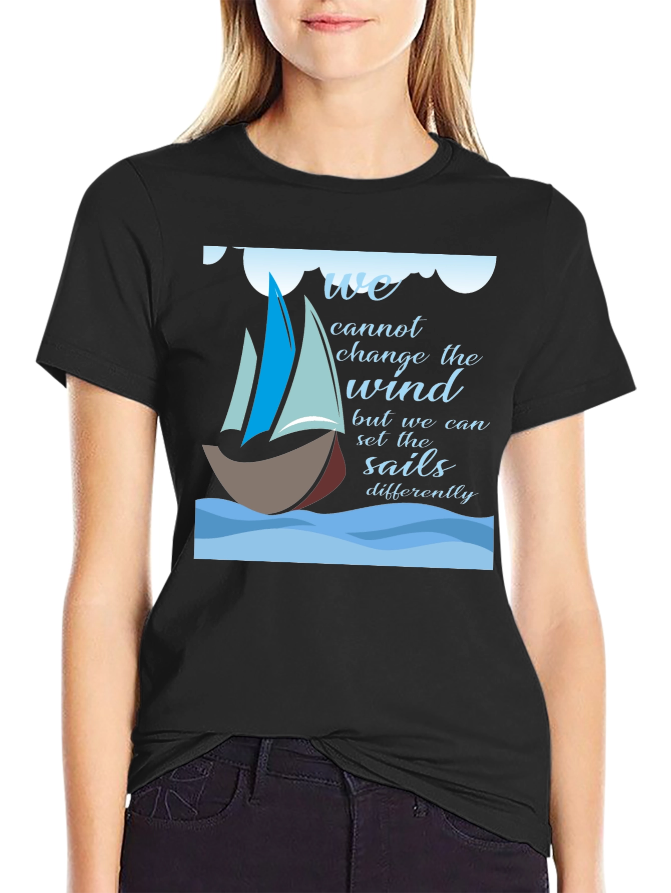 Inspirational Sailing T-Shirt - Change the Sails