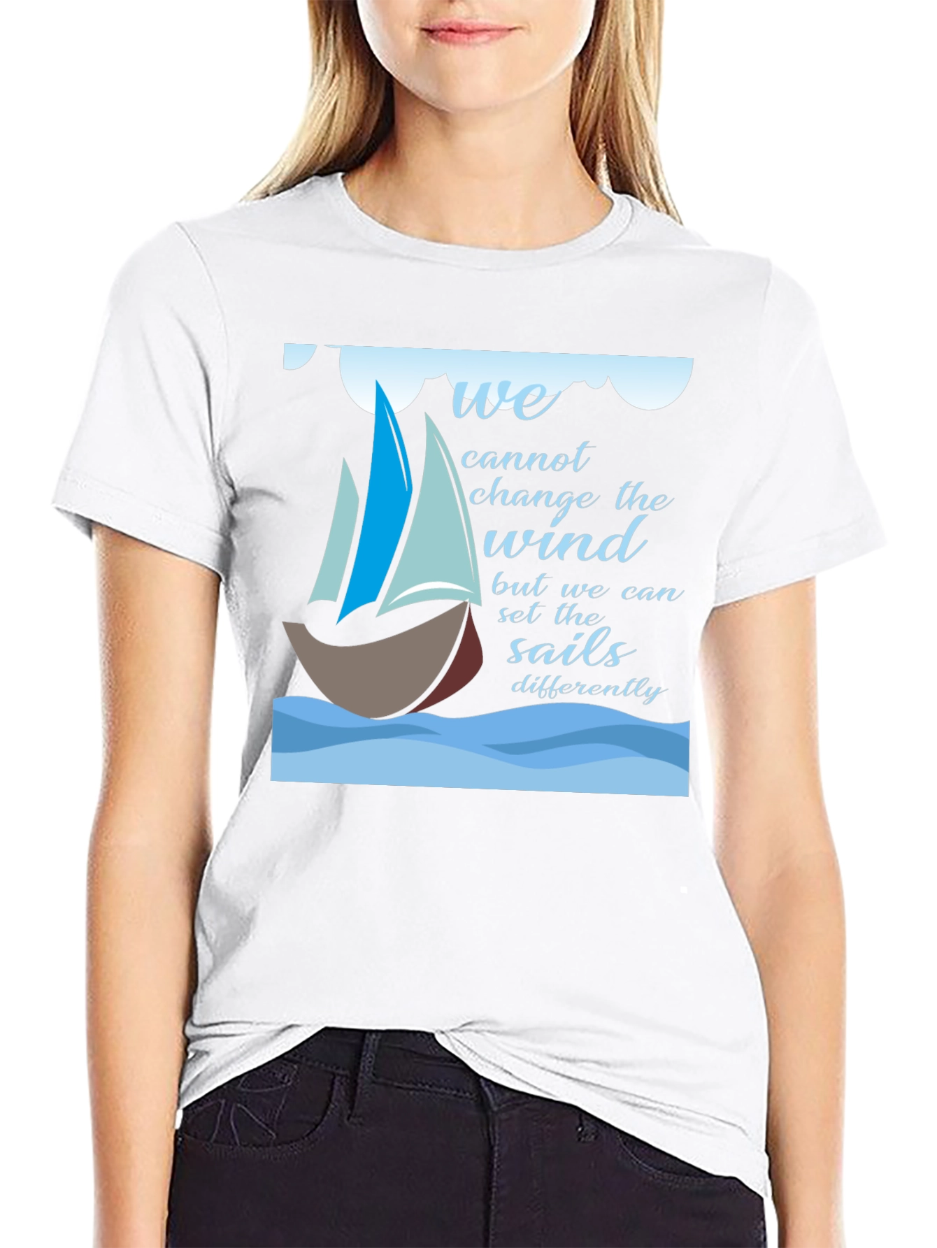 Inspirational Sailing T-Shirt - Change the Sails