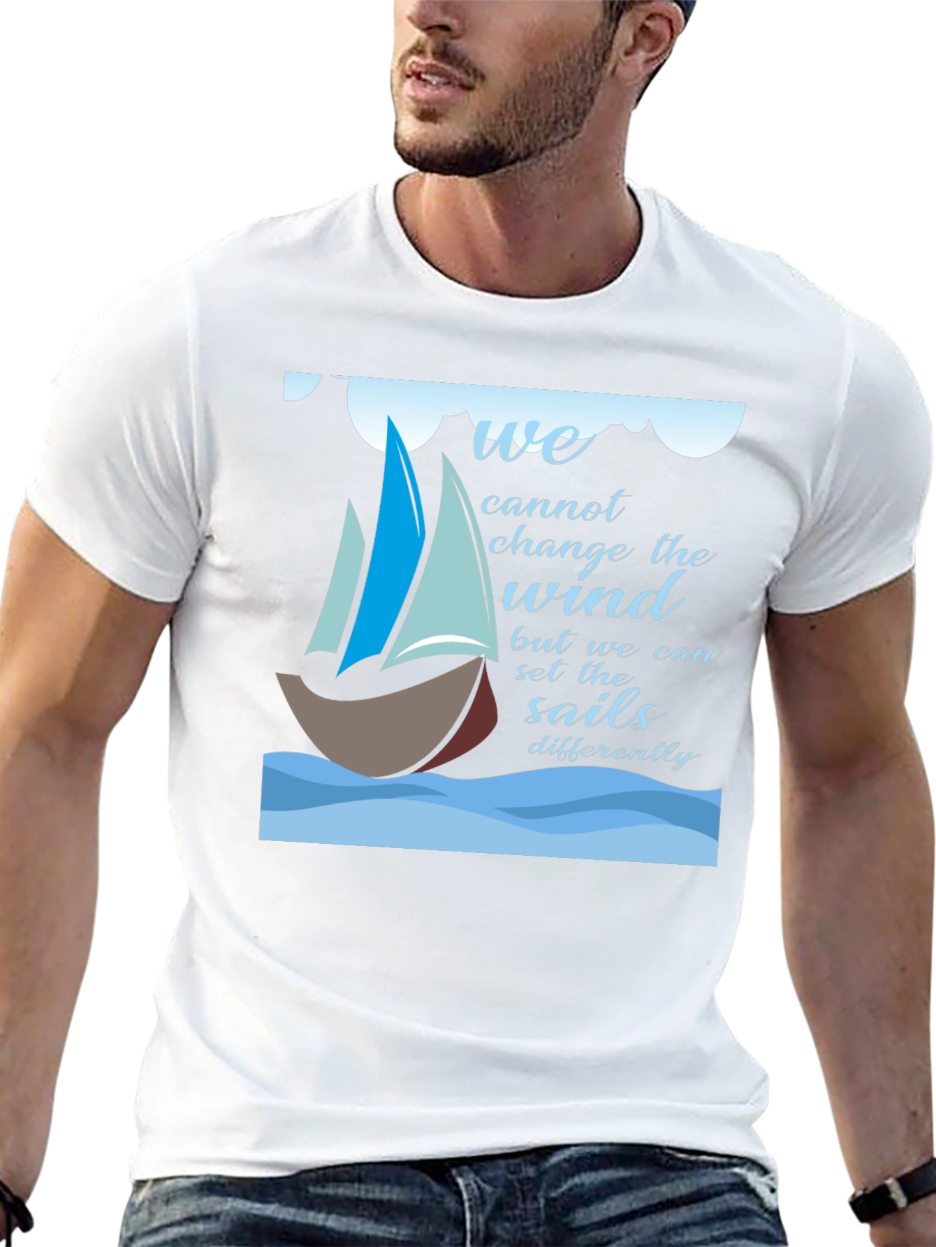 Inspirational Sailing T-Shirt - Change the Sails