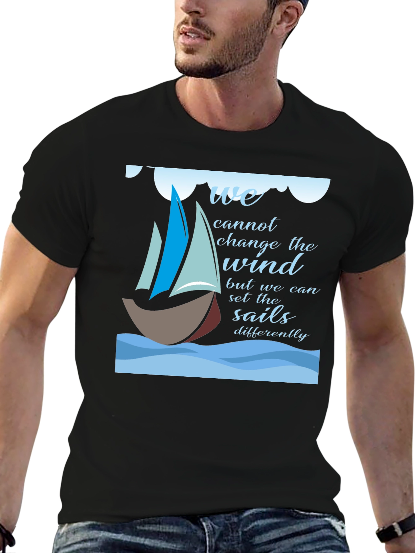 Inspirational Sailing T-Shirt - Change the Sails