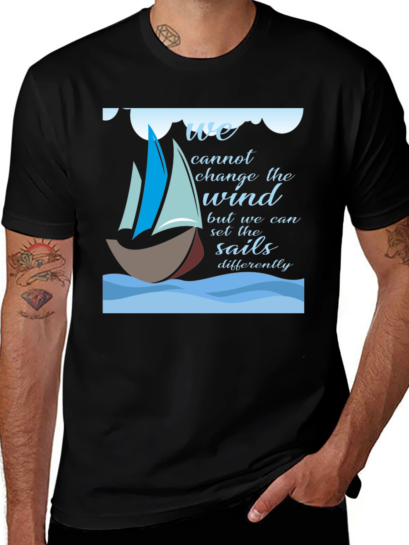 Inspirational Sailing T-Shirt - Change the Sails