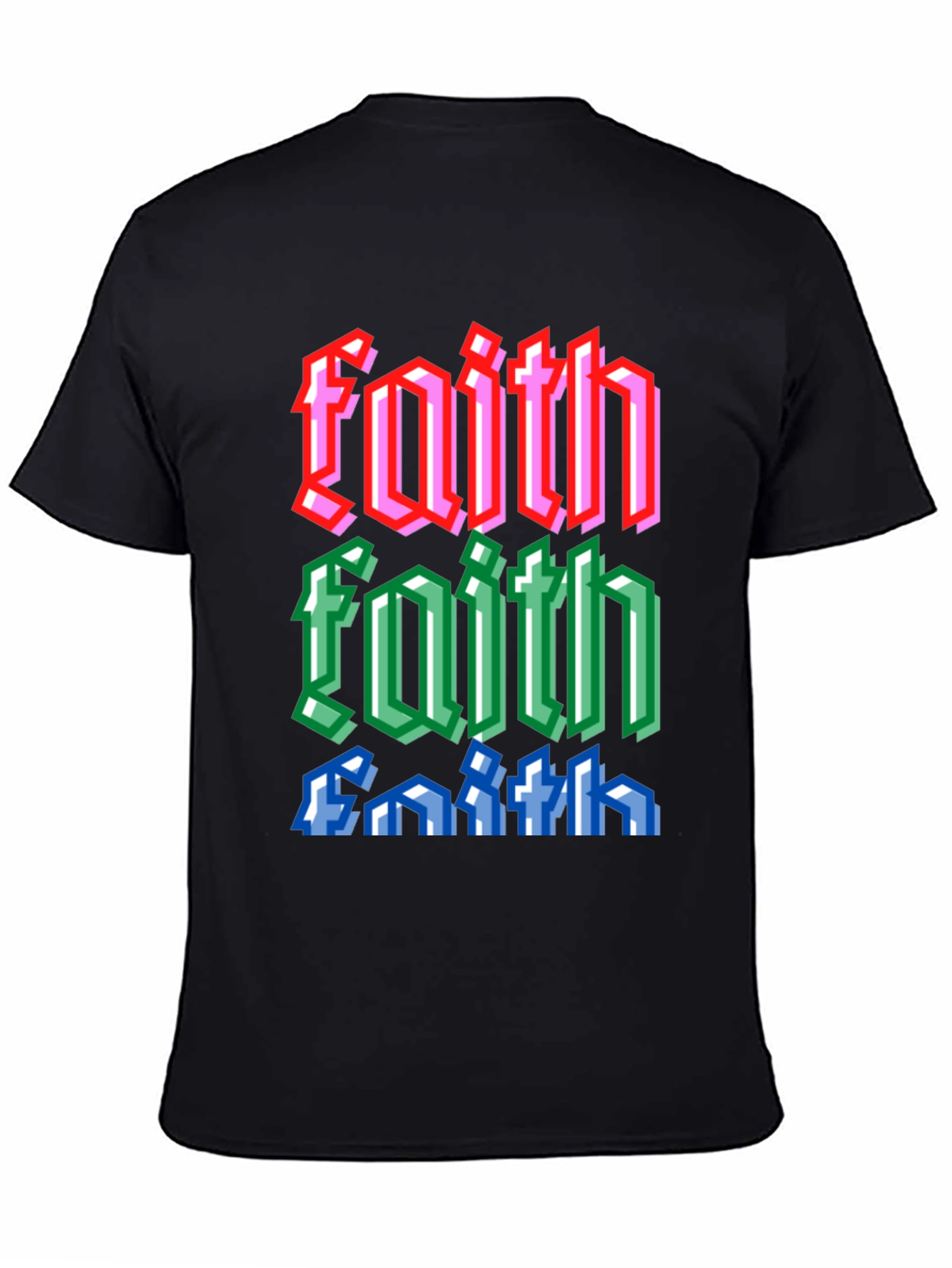 Faith Pixel Art Graphic Tee