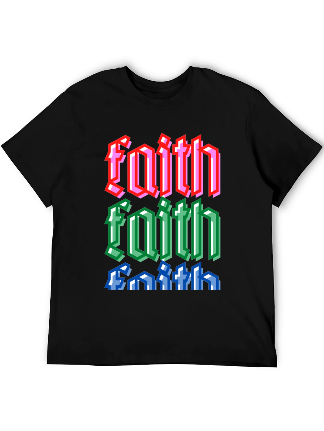 Faith Pixel Art Graphic Tee