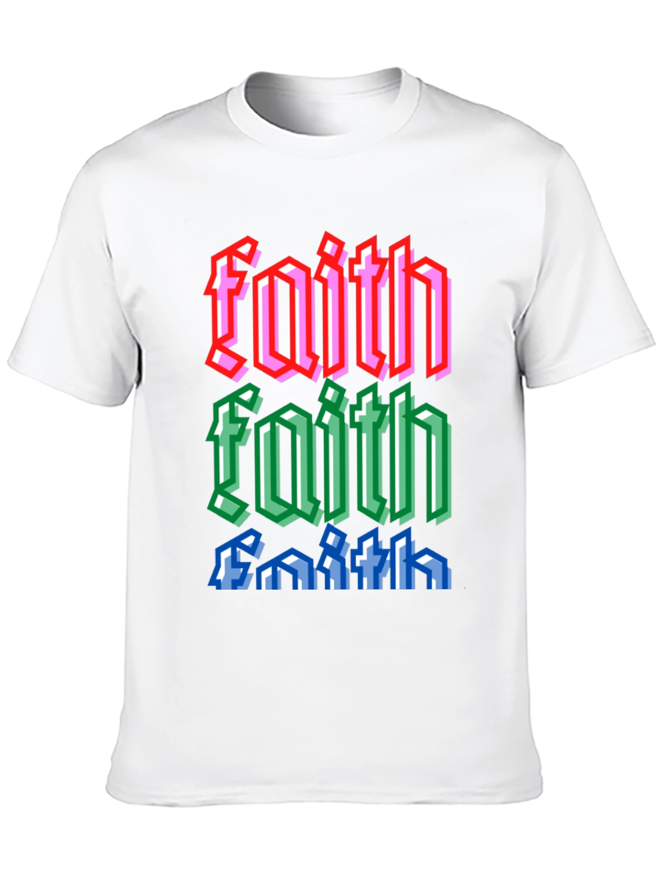 Faith Pixel Art Graphic Tee