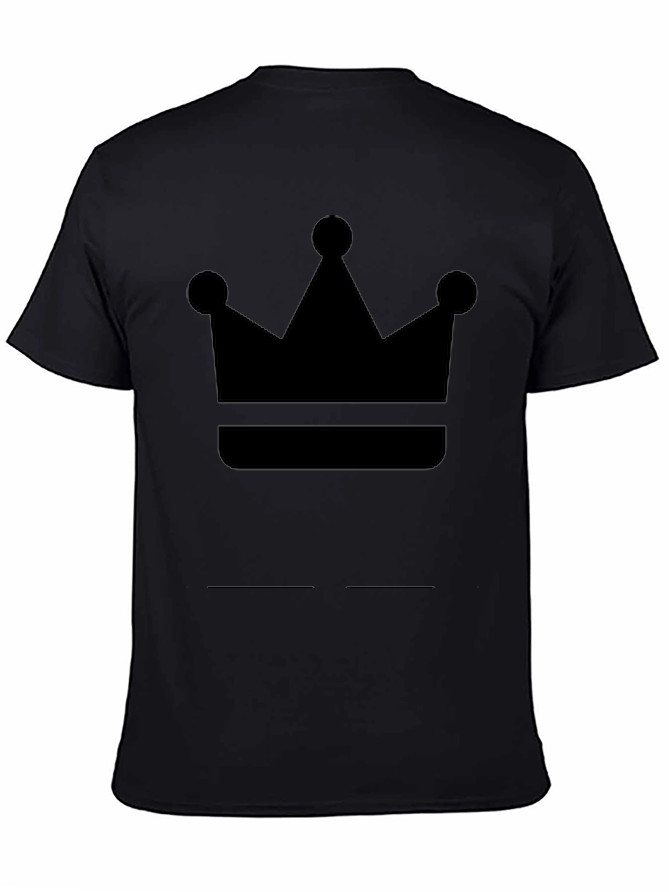 Crown Graphic Tee - Black Cotton