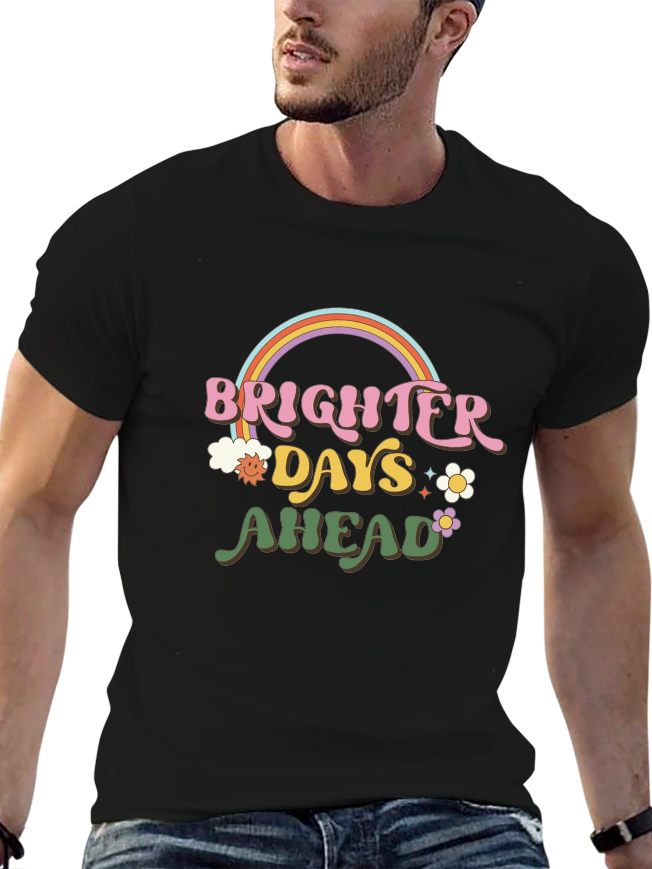 Brighter Days Ahead Graphic Tee - Retro Style