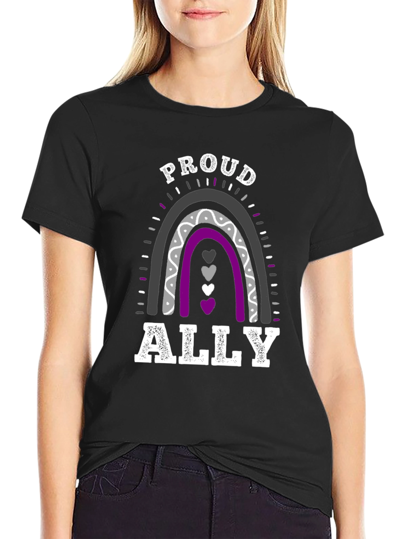 Proud Ally Rainbow Graphic Tee