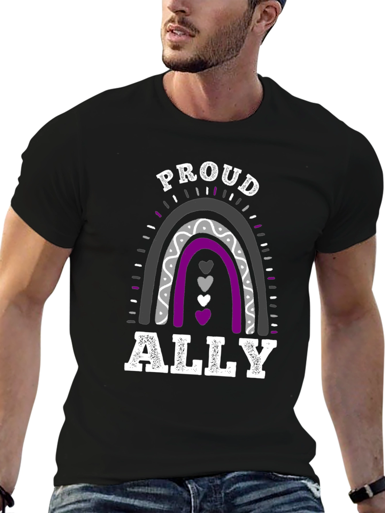 Proud Ally Rainbow Graphic Tee