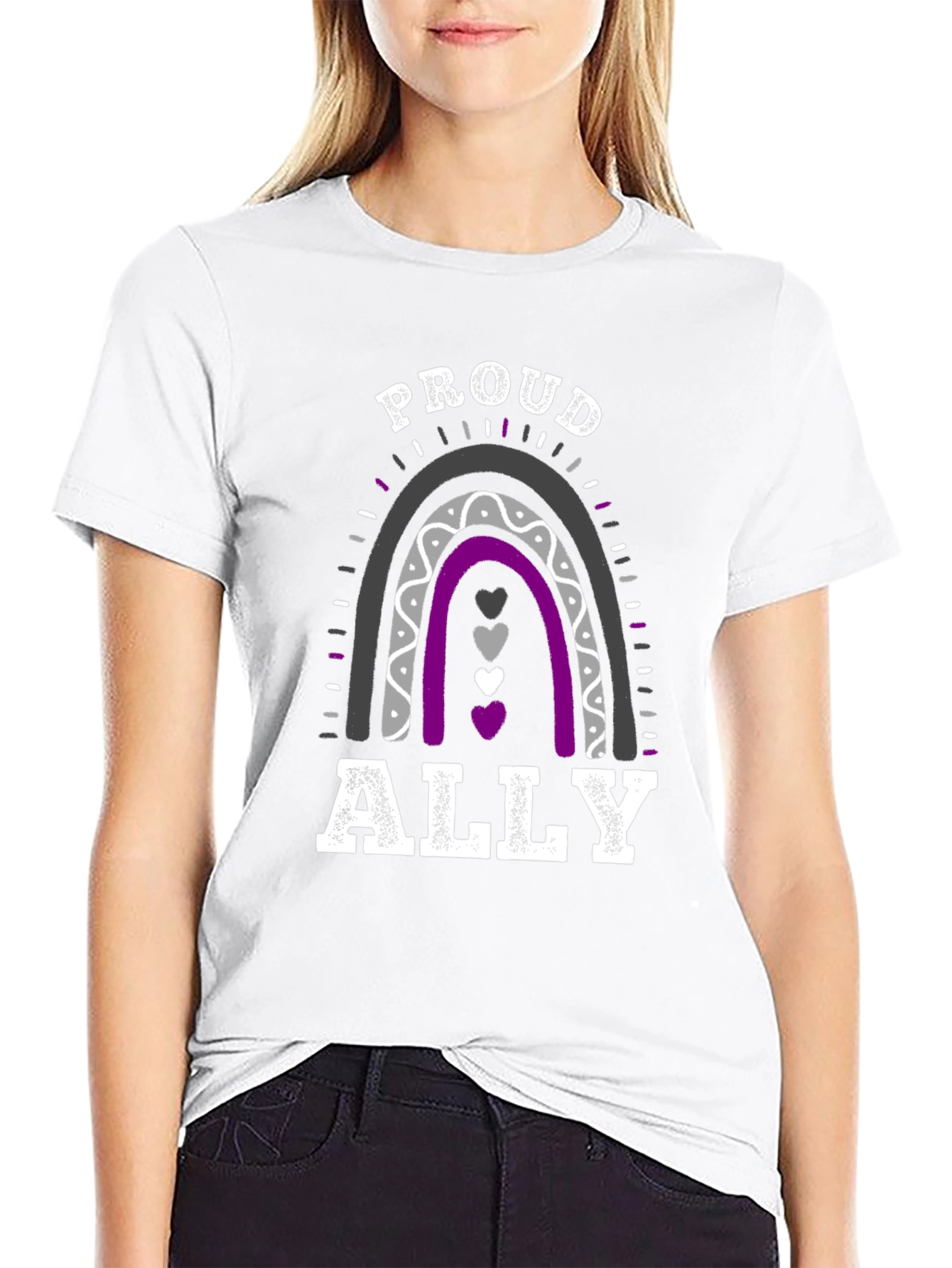 Proud Ally Rainbow Graphic Tee