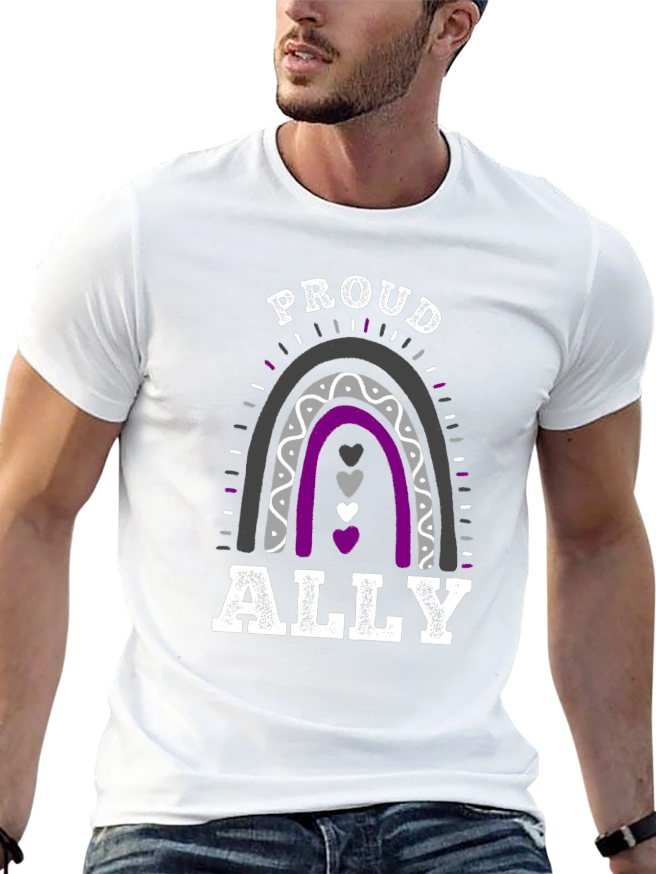 Proud Ally Rainbow Graphic Tee