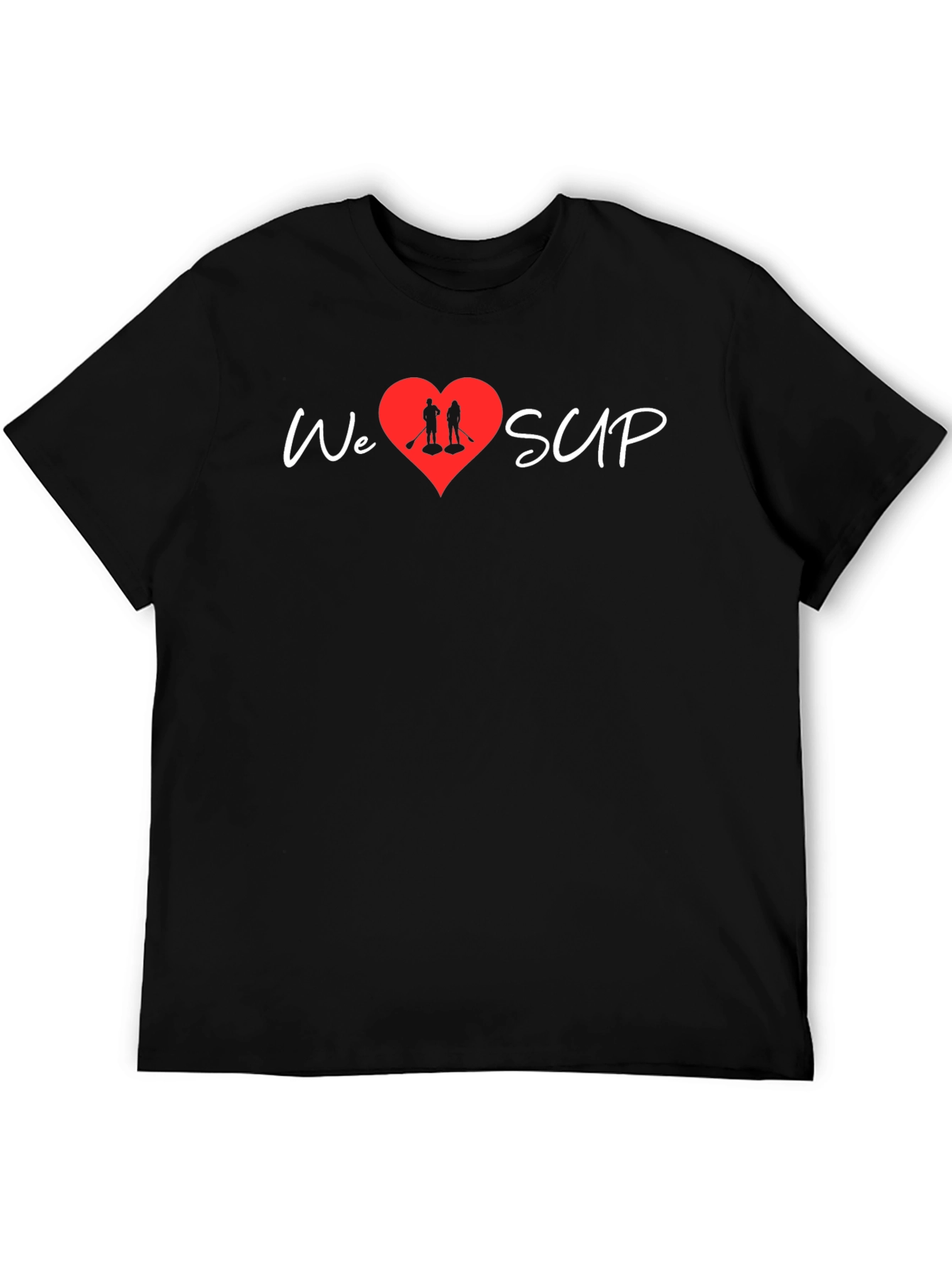 We Heart SUP T-Shirt - Stand Up Paddleboarding Love