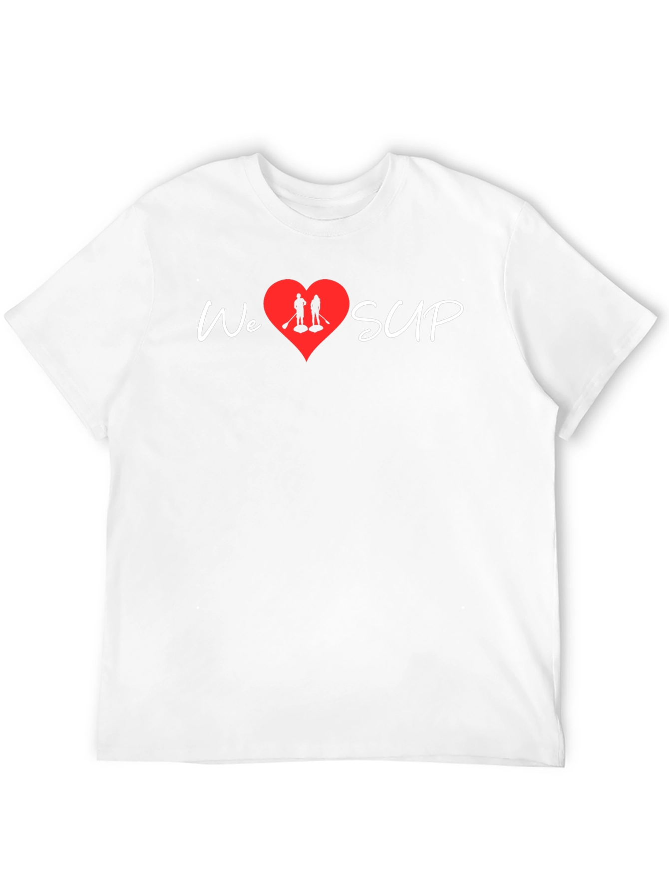We Heart SUP T-Shirt - Stand Up Paddleboarding Love