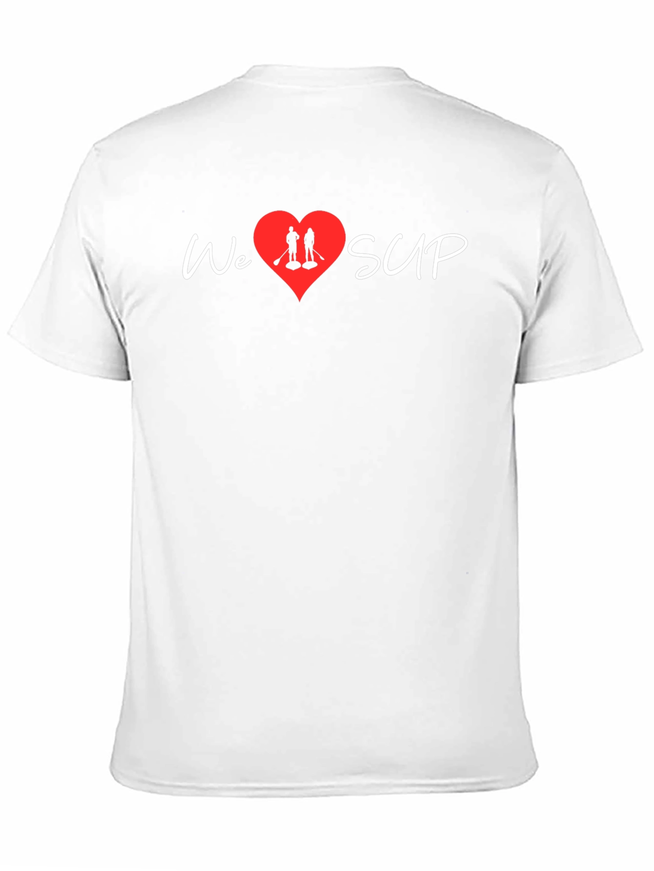 We Heart SUP T-Shirt - Stand Up Paddleboarding Love