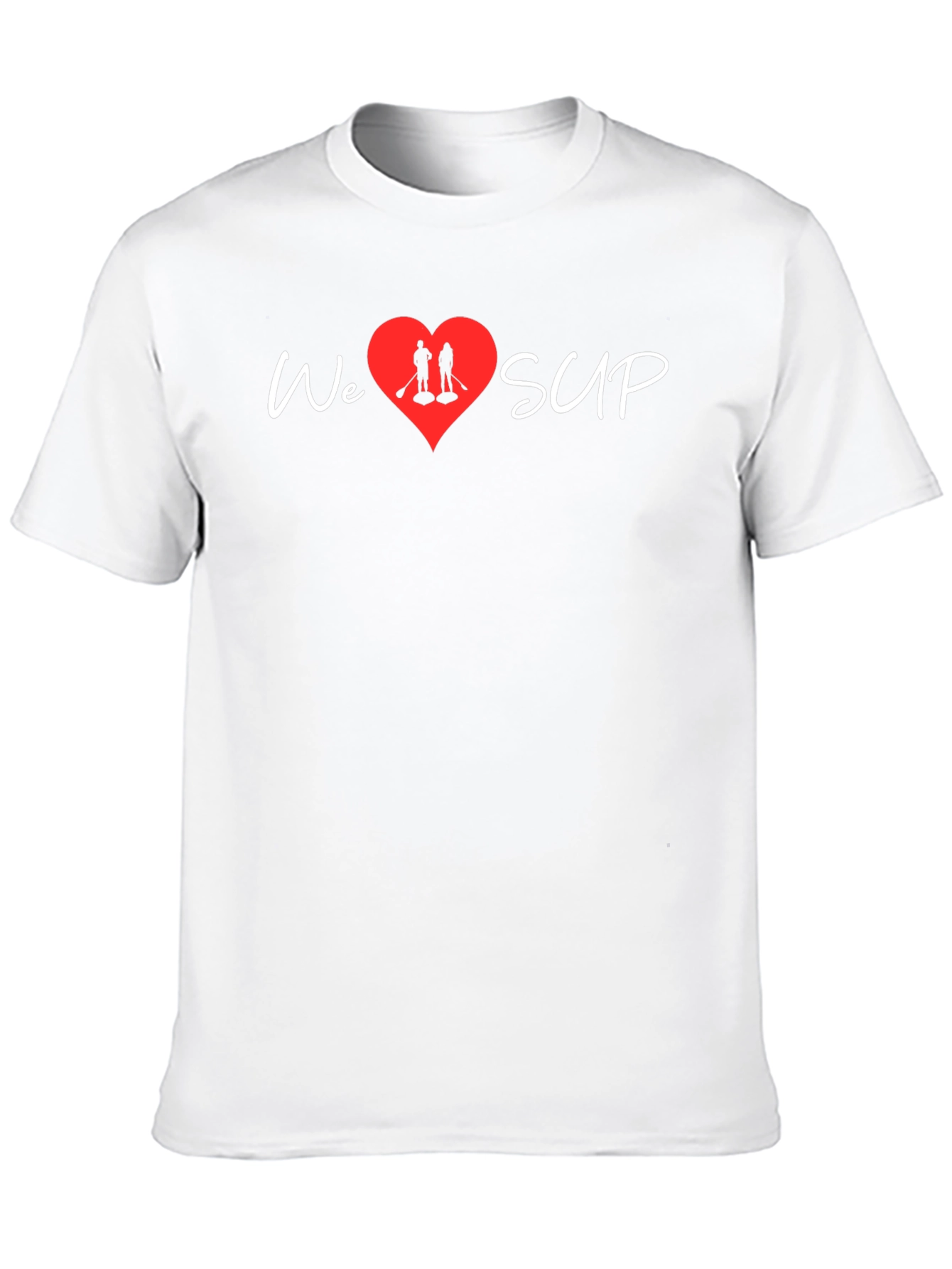 We Heart SUP T-Shirt - Stand Up Paddleboarding Love