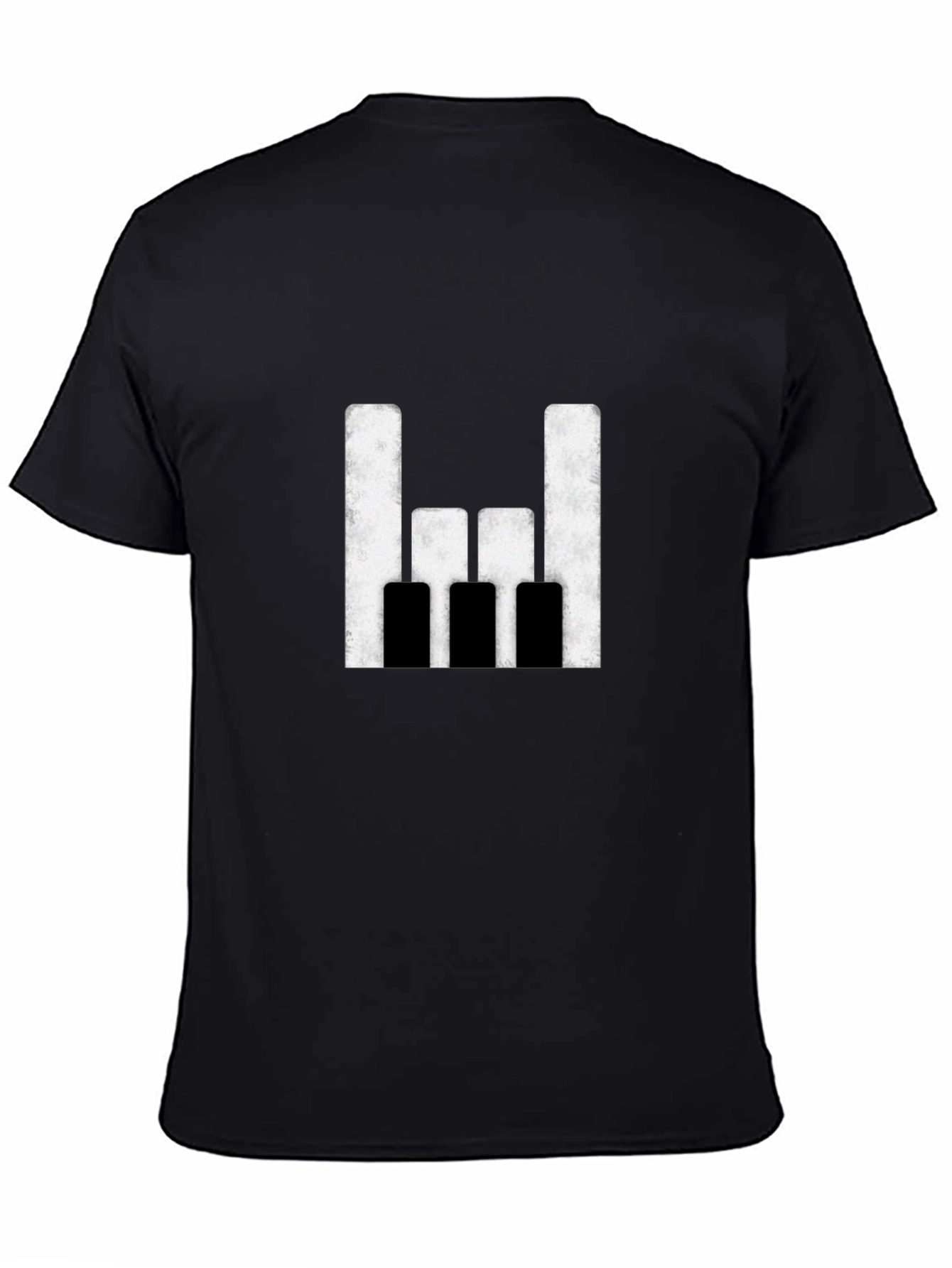 Rock On Piano Keys Graphic Tee