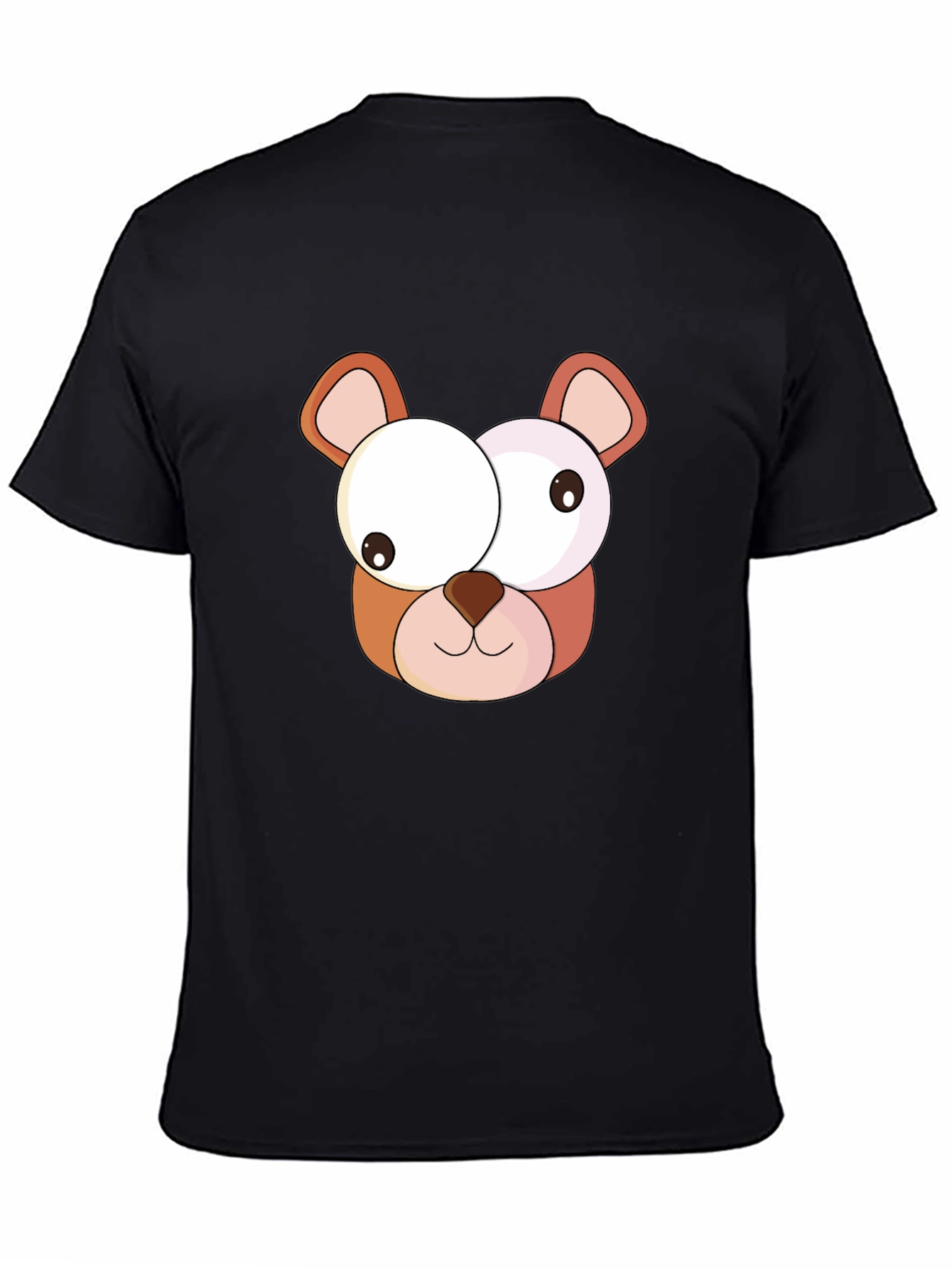 Funny Bear Graphic Tee - Casual Black T-Shirt