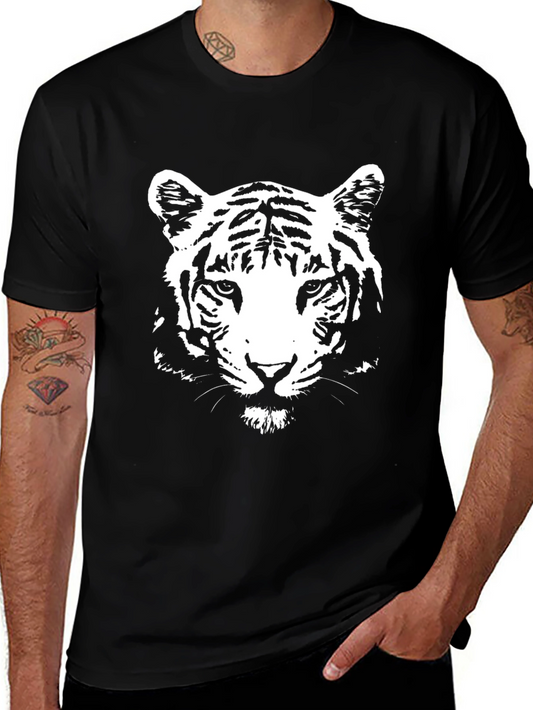 Black Tiger Graphic Tee - Stylish Mens T-Shirt