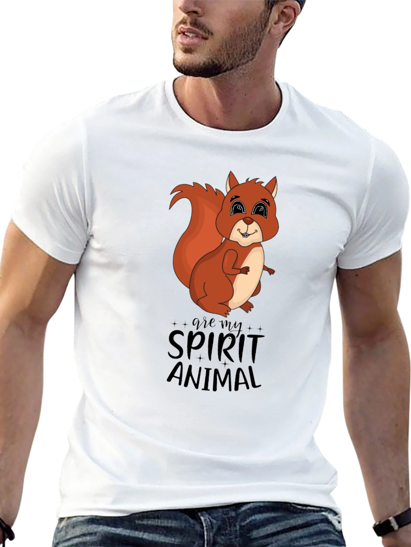Squirrel Spirit Animal Graphic T-Shirt