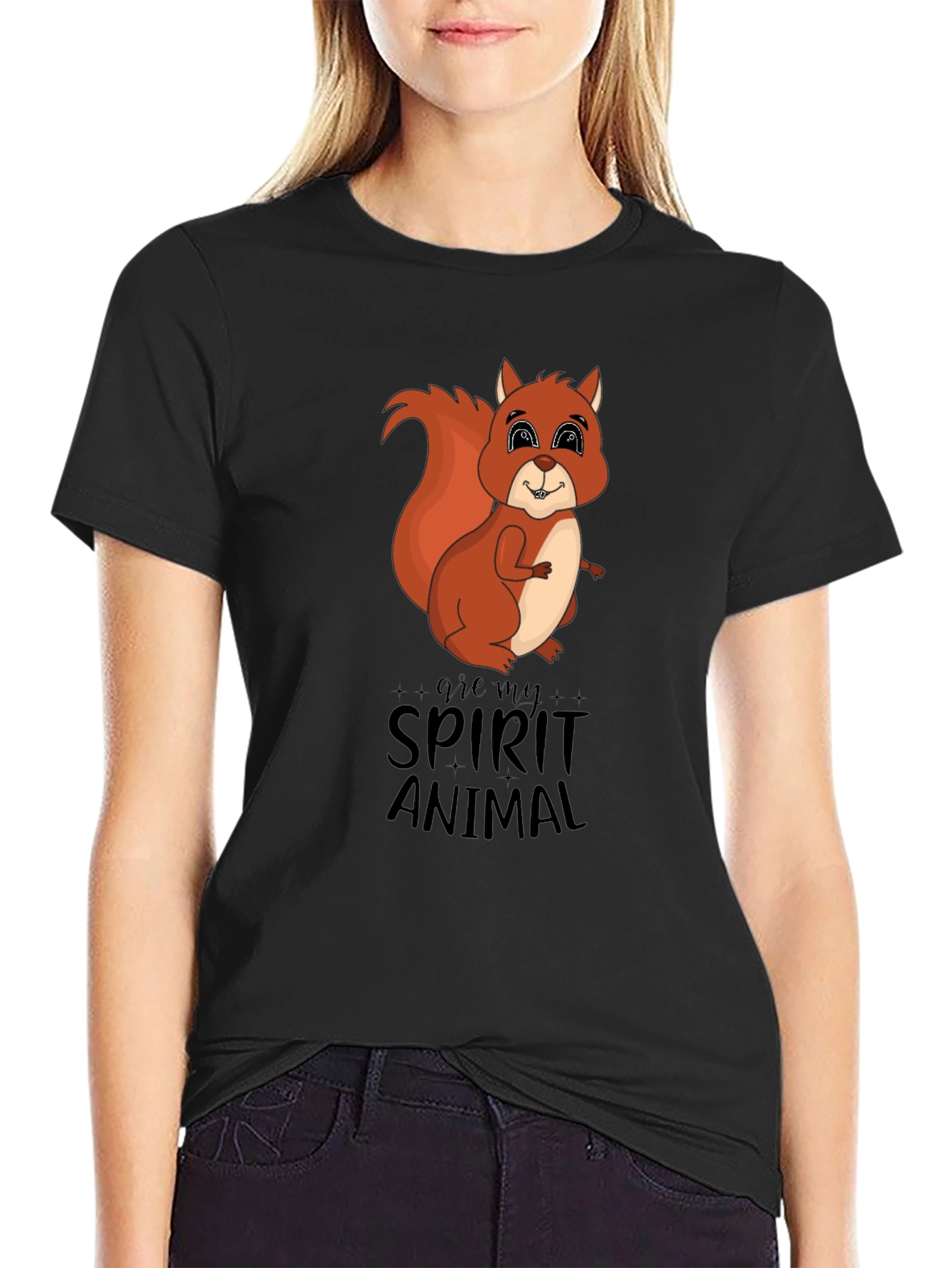 Squirrel Spirit Animal Graphic T-Shirt