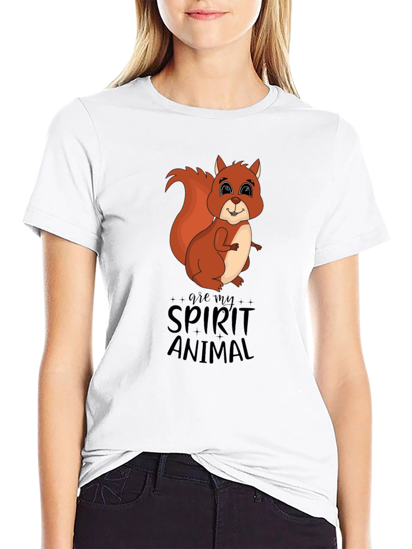 Squirrel Spirit Animal Graphic T-Shirt