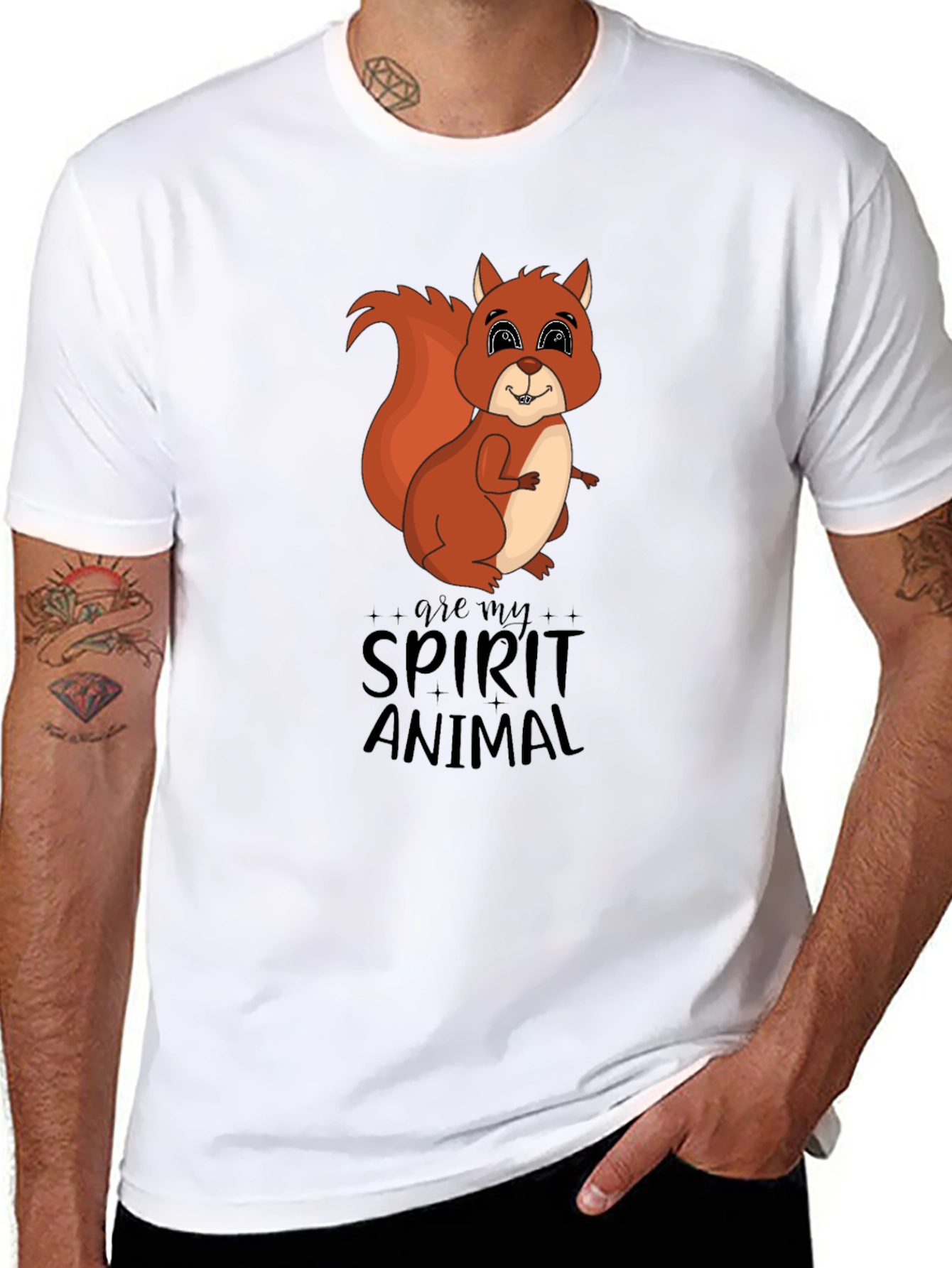 Squirrel Spirit Animal Graphic T-Shirt