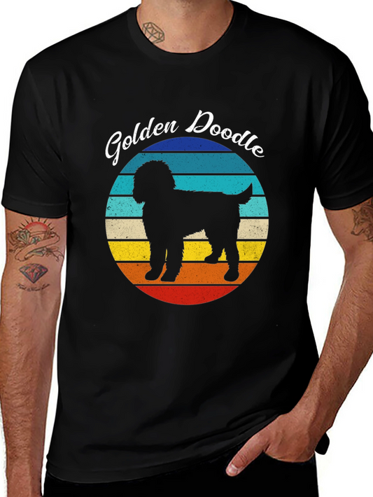 Golden Doodle Retro T-Shirt | Dog Lover Tee