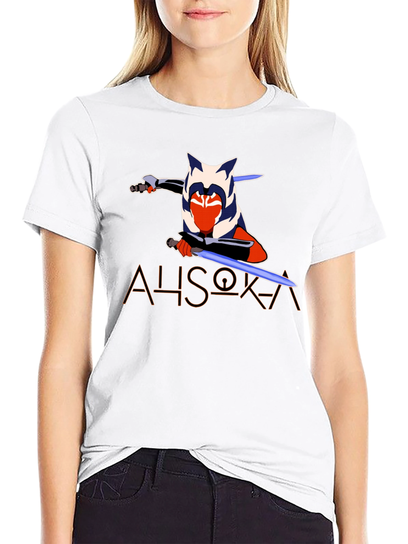 Ahsoka Tano Graphic T-Shirt - Black Star Wars Tee