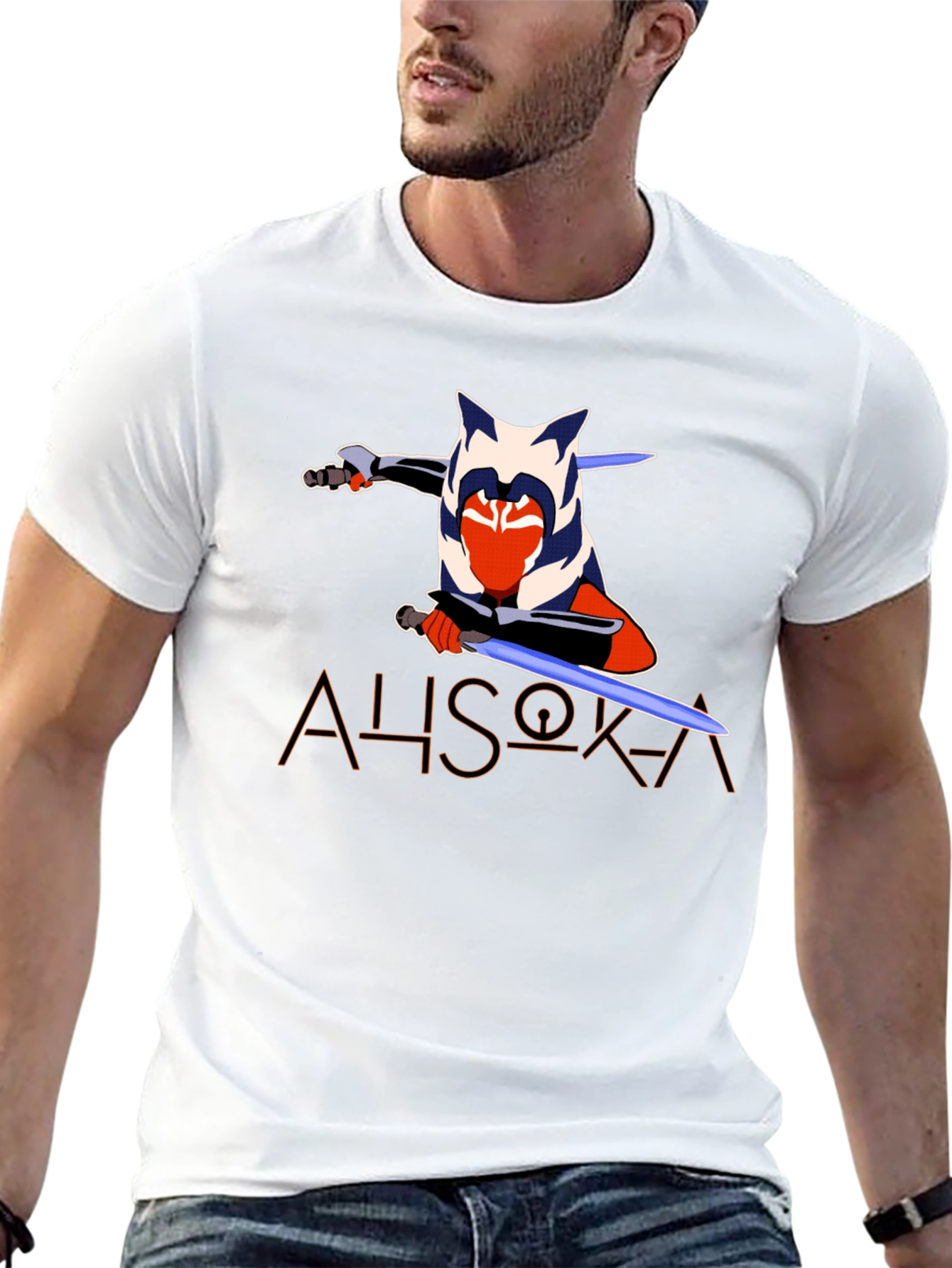 Ahsoka Tano Graphic T-Shirt - Black Star Wars Tee