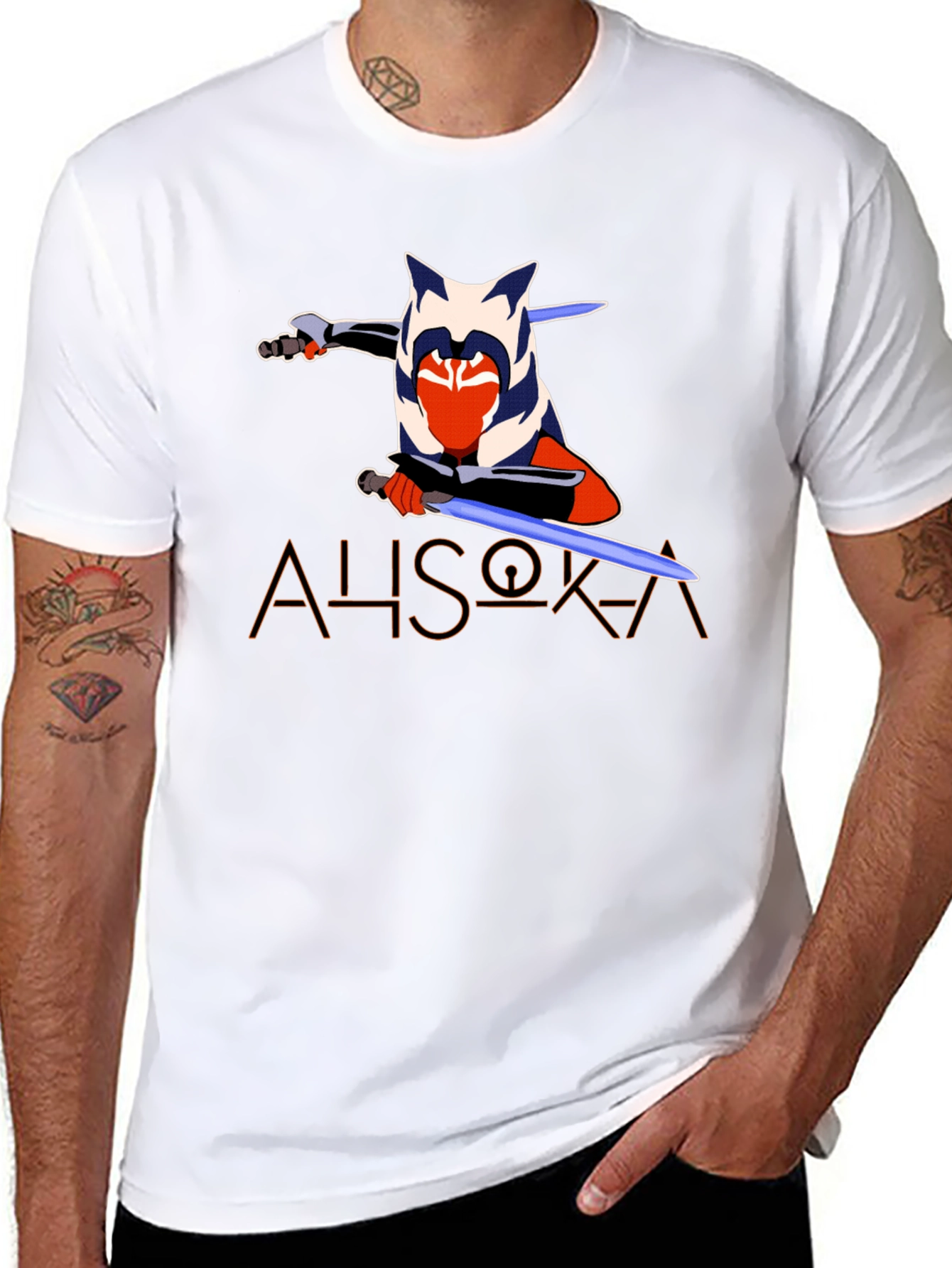 Ahsoka Tano Graphic T-Shirt - Black Star Wars Tee