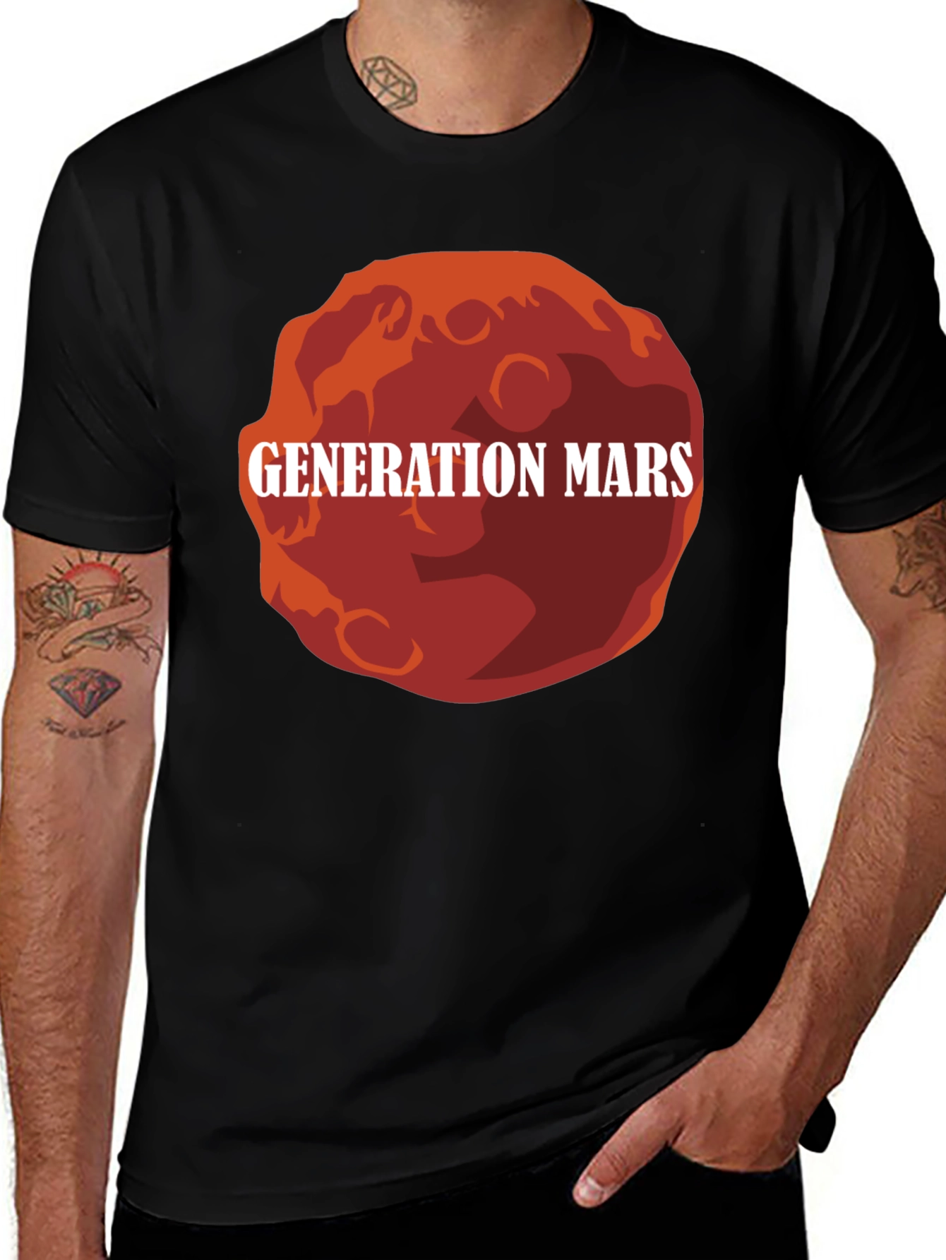 Generation Mars Graphic T-Shirt - Bold Space Tee