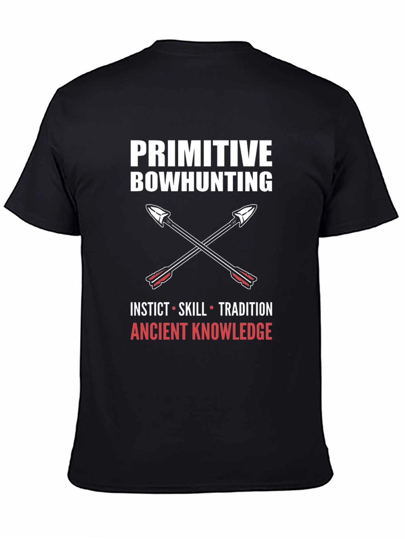 Primitive Bowhunting Graphic Tee - Instinct Skill Tradition