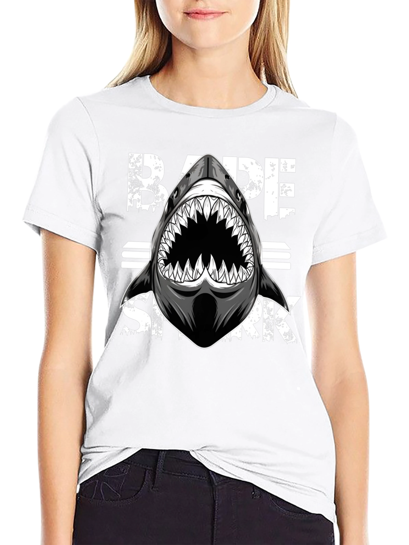 BAPE Shark Graphic Black T-Shirt