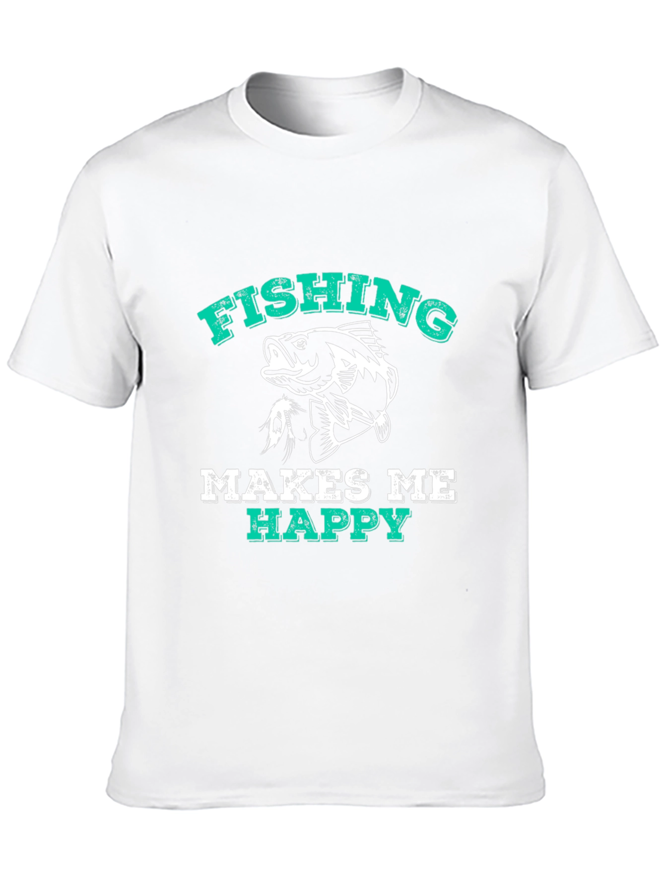 Fishing Makes Me Happy T-Shirt