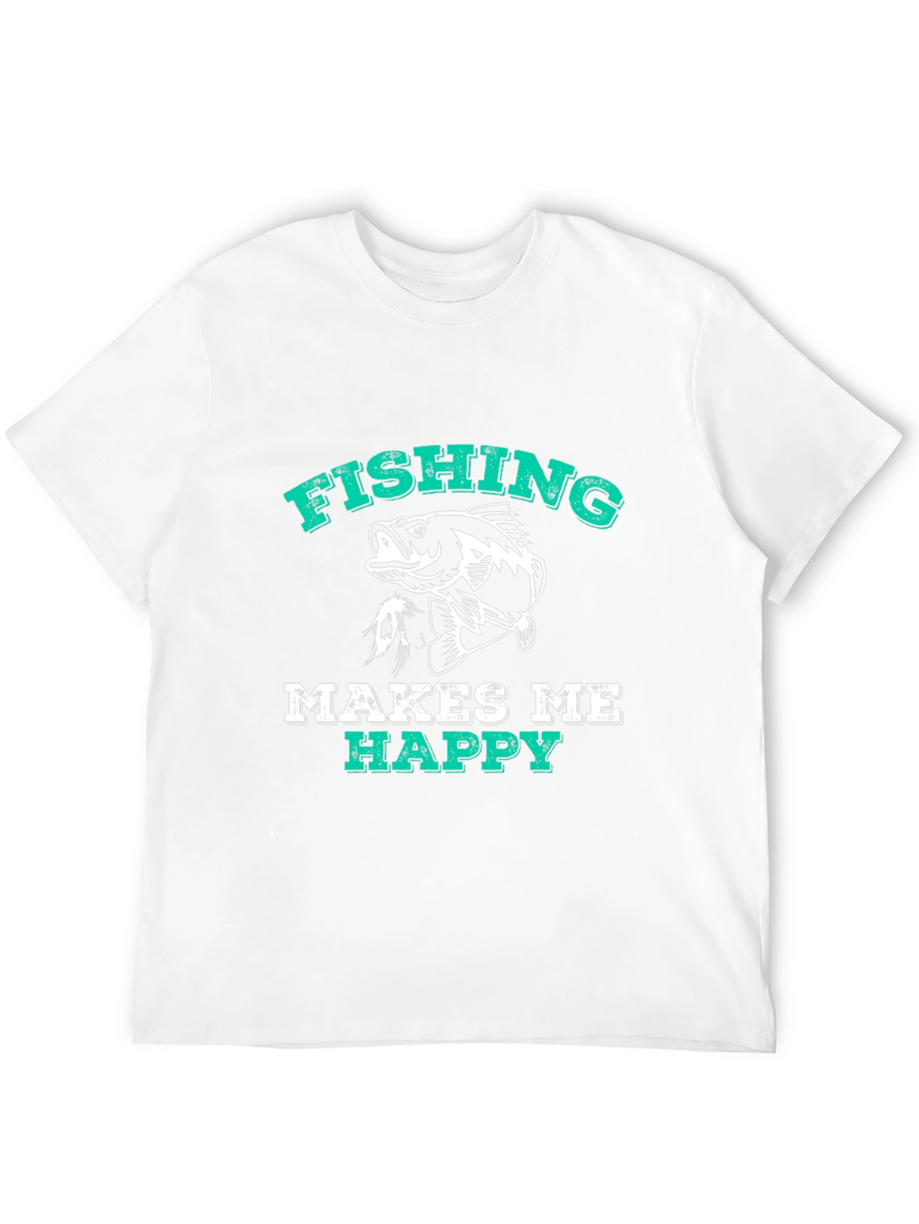 Fishing Makes Me Happy T-Shirt