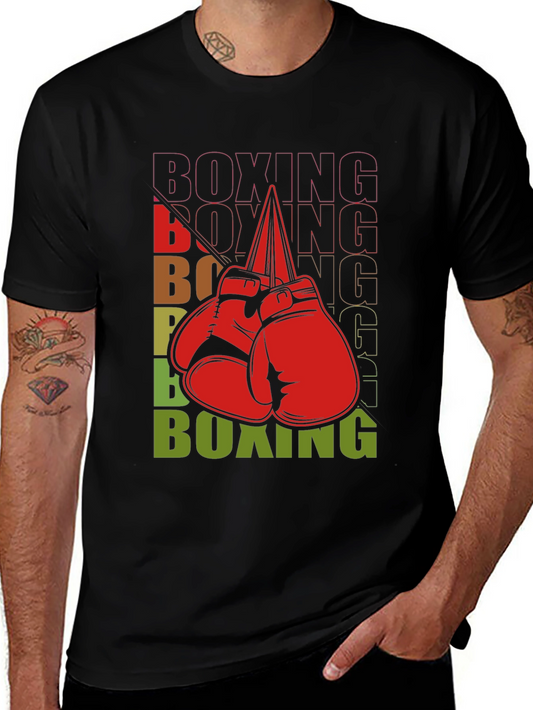 Boxing Gloves Graphic Tee - Retro Style